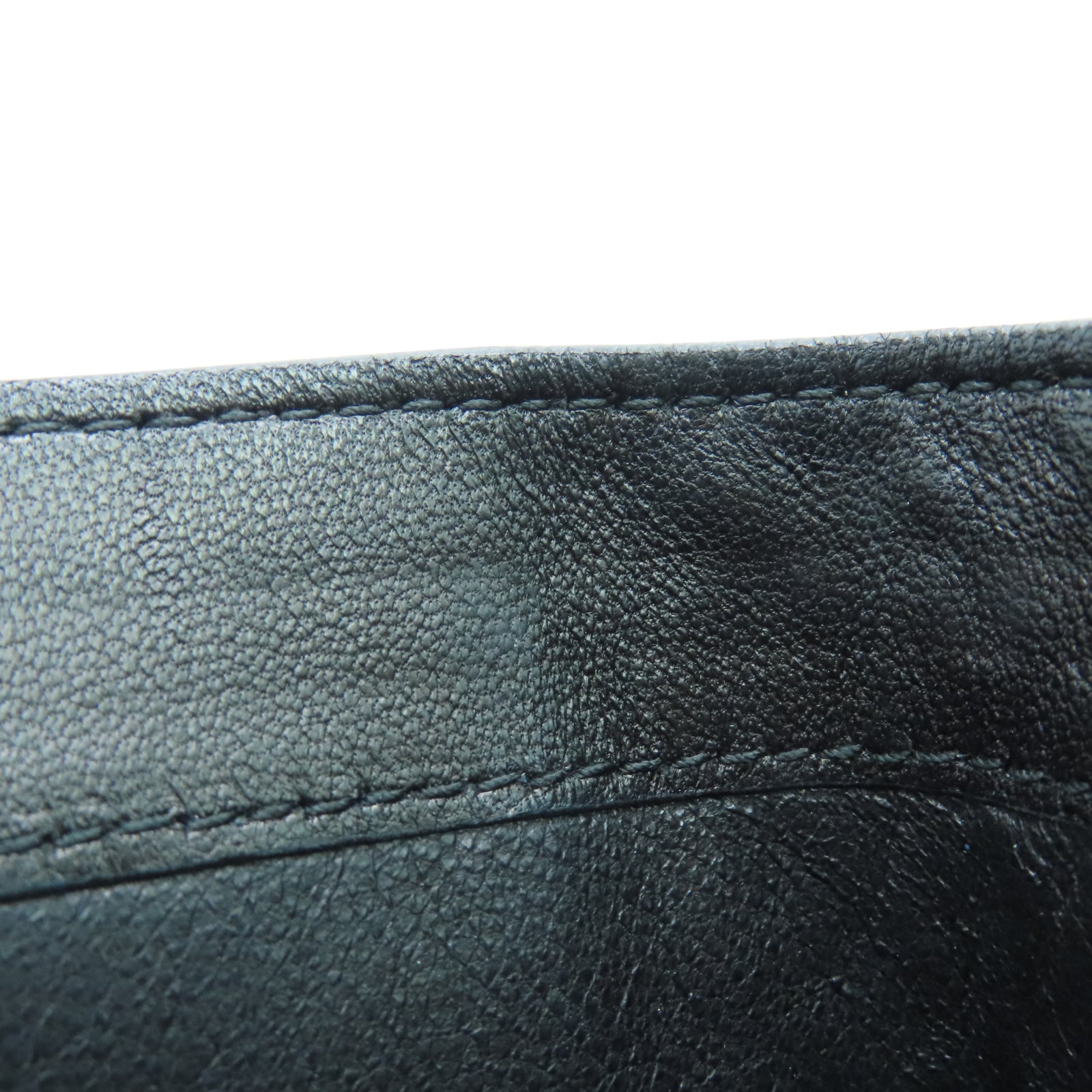 BOTTEGA VENETA 牛皮皮革Wallet銀扣長錢包黑色