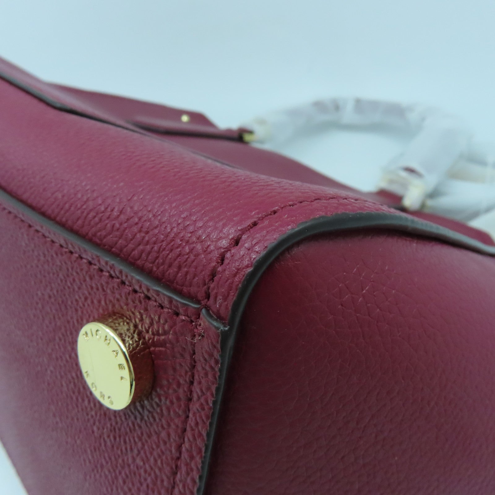 Michael Kors 牛皮皮革2 Way Shoulder金扣手挽肩背兩用袋紅色