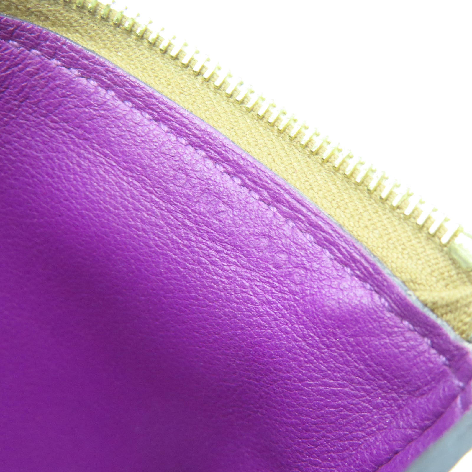 HERMES Evercolor皮革Atout 14金扣零錢包啡色