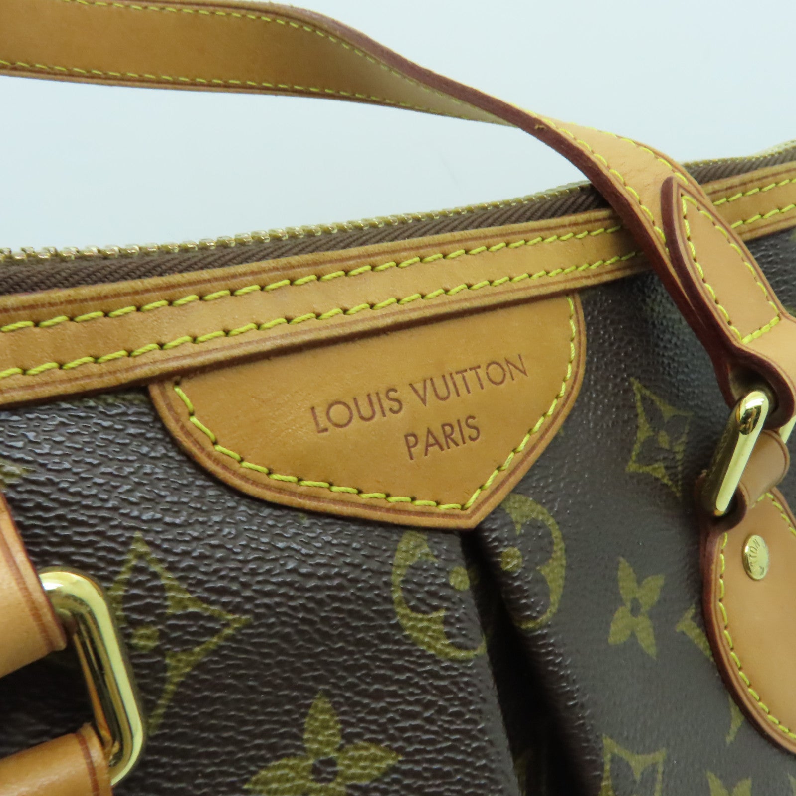 LOUIS VUITTON Monogram Palermo PM金扣手挽肩背兩用袋啡色