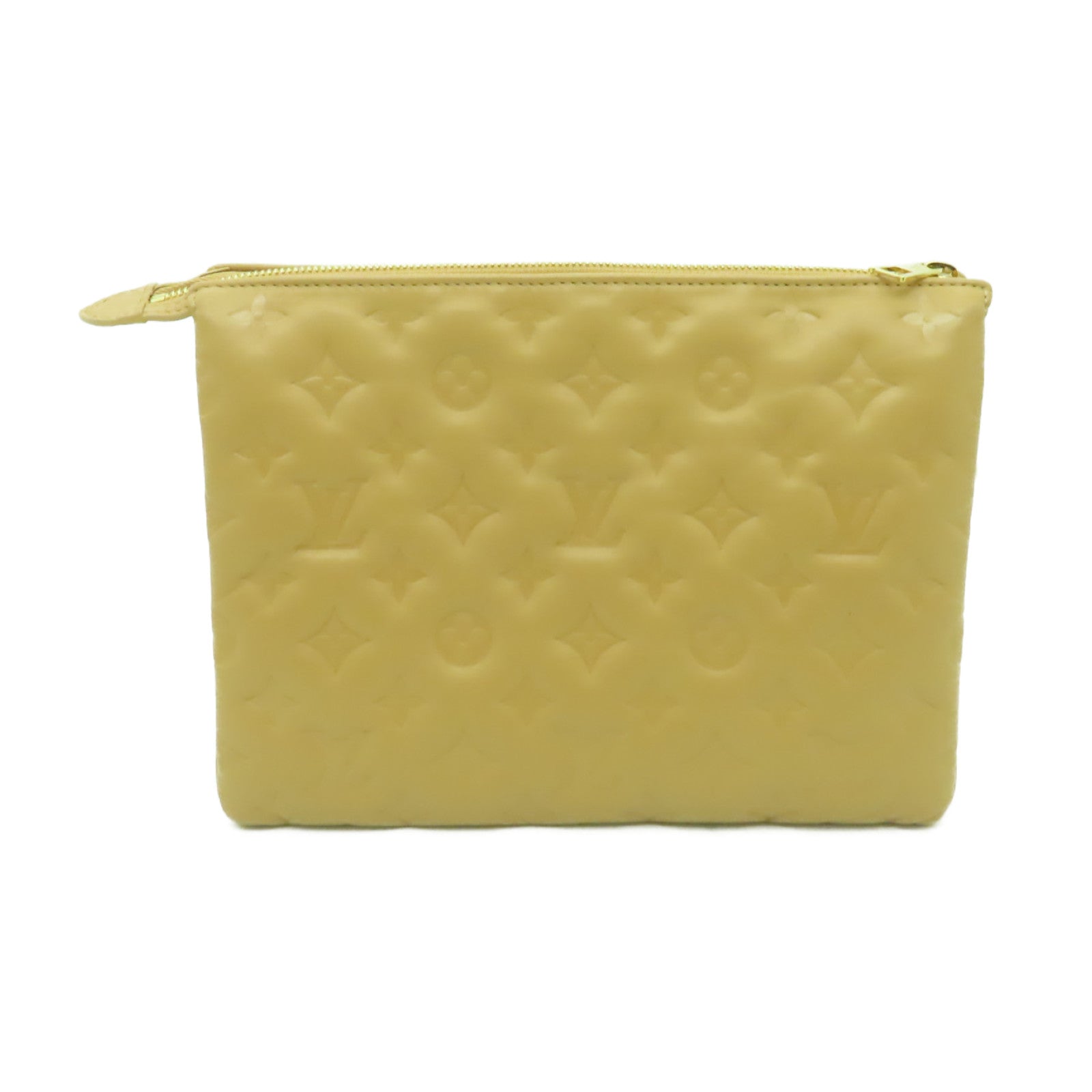 LOUIS VUITTON 羊皮皮革Coussin PM金扣肩背袋棕色