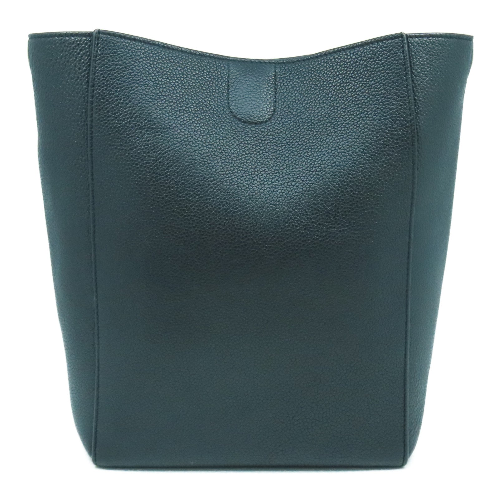 CELINE 牛皮皮革Small Sangle Bucket金扣肩背袋黑色