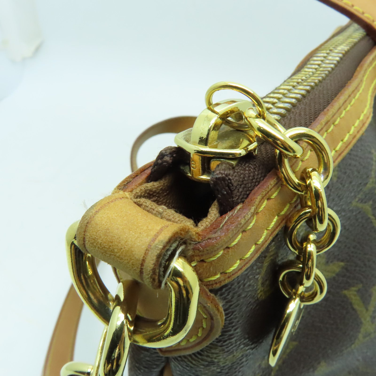 LOUIS VUITTON Monogram Palermo PM金扣手挽肩背兩用袋啡色