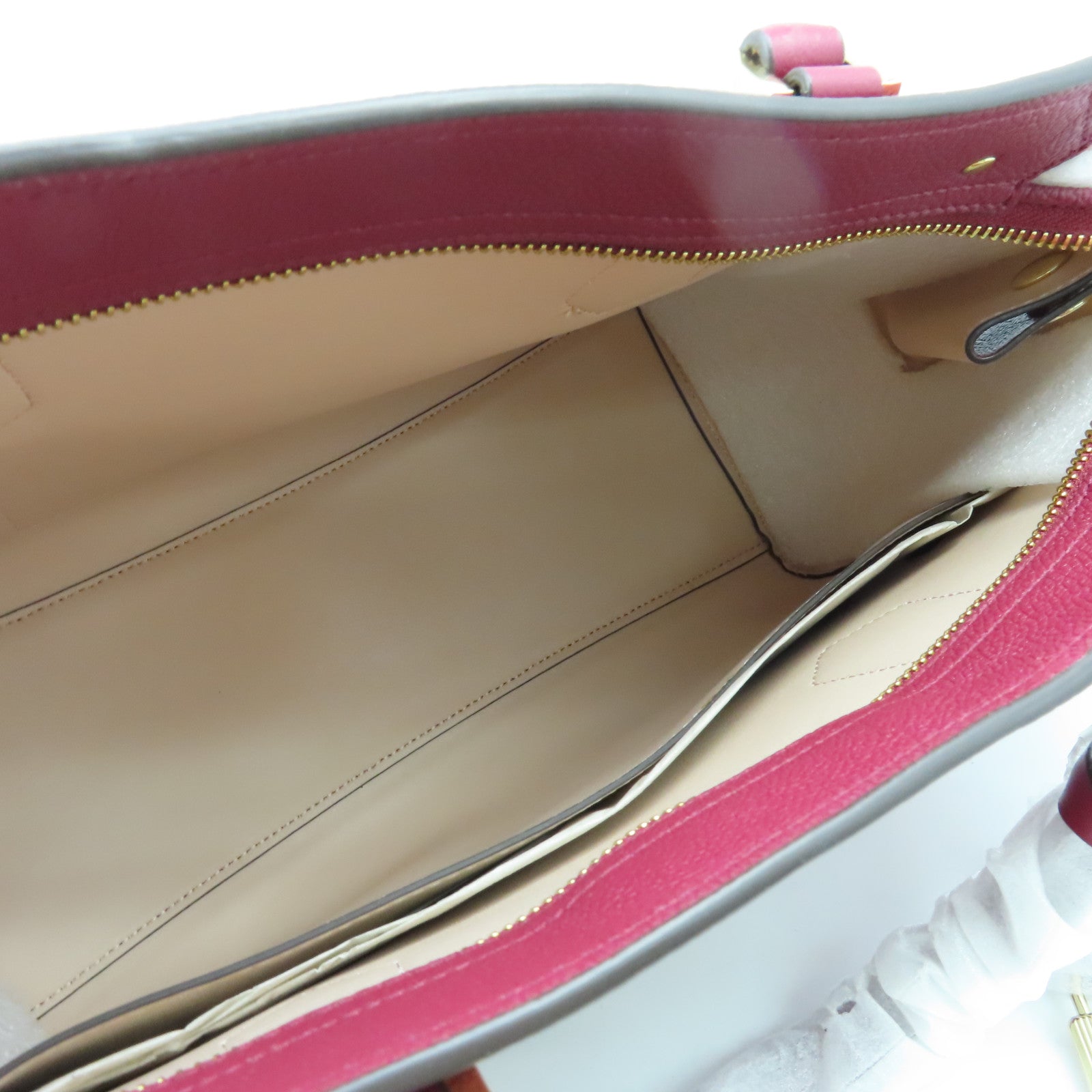 Michael Kors 牛皮皮革2 Way Shoulder金扣手挽肩背兩用袋紅色