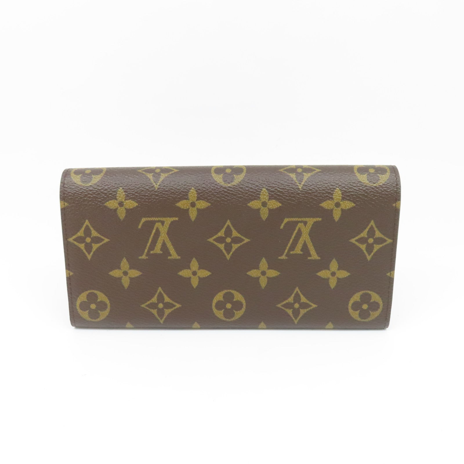 LOUIS VUITTON Monogram Wallet金扣长钱包啡色