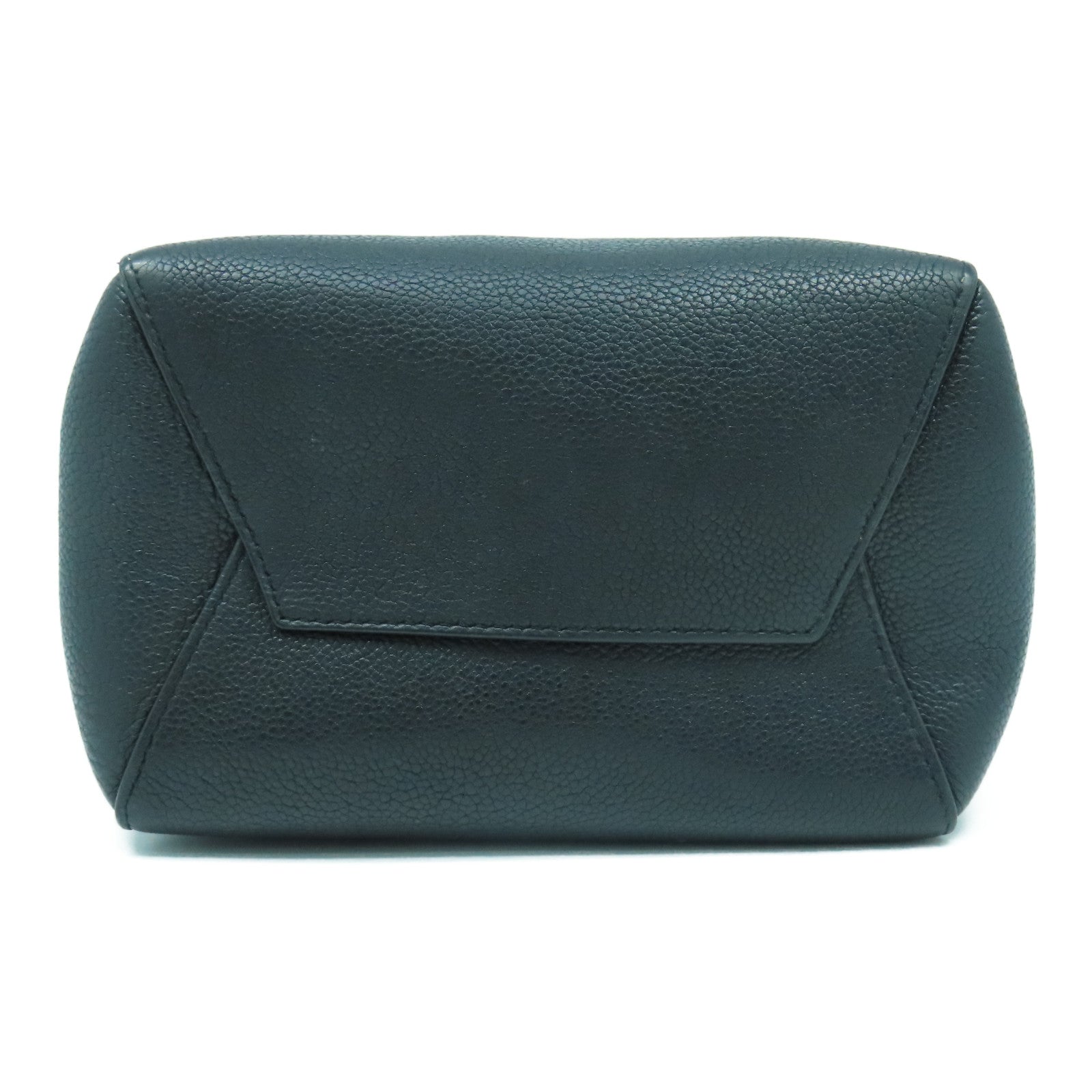 CELINE 牛皮皮革Small Sangle Bucket金扣肩背袋黑色