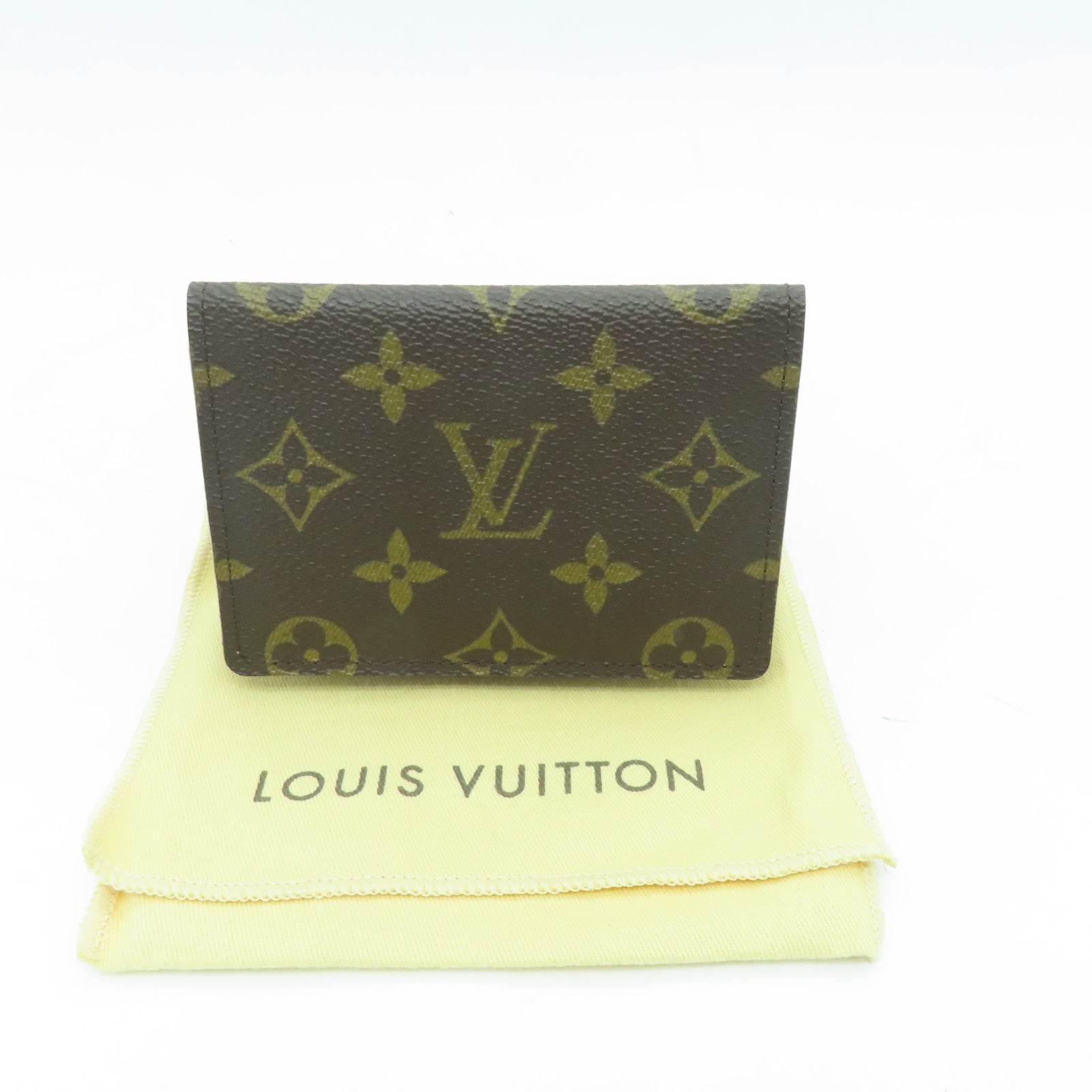 LOUIS VUITTON Monogram Card Holder card holder brown