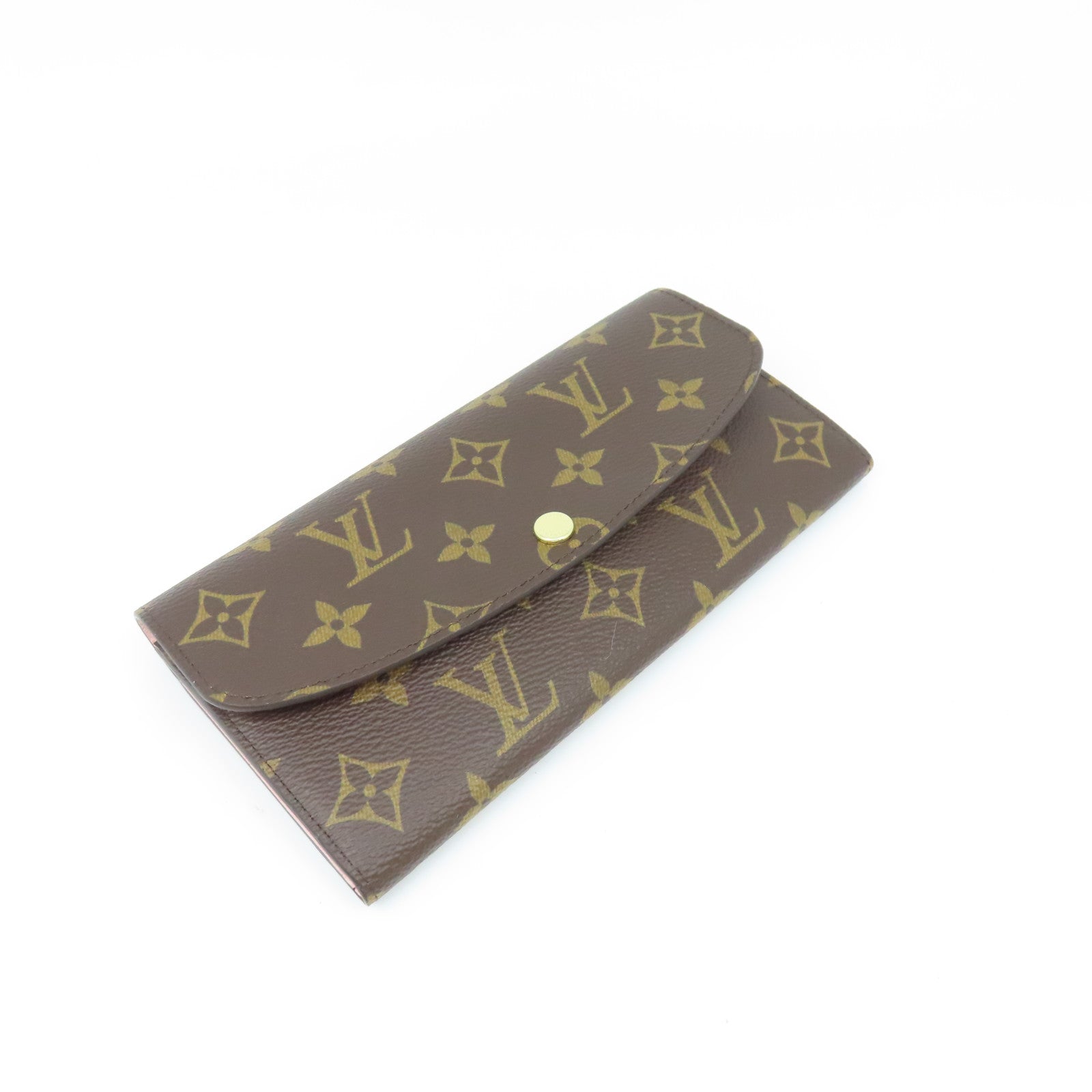 LOUIS VUITTON Monogram Wallet金扣长钱包啡色