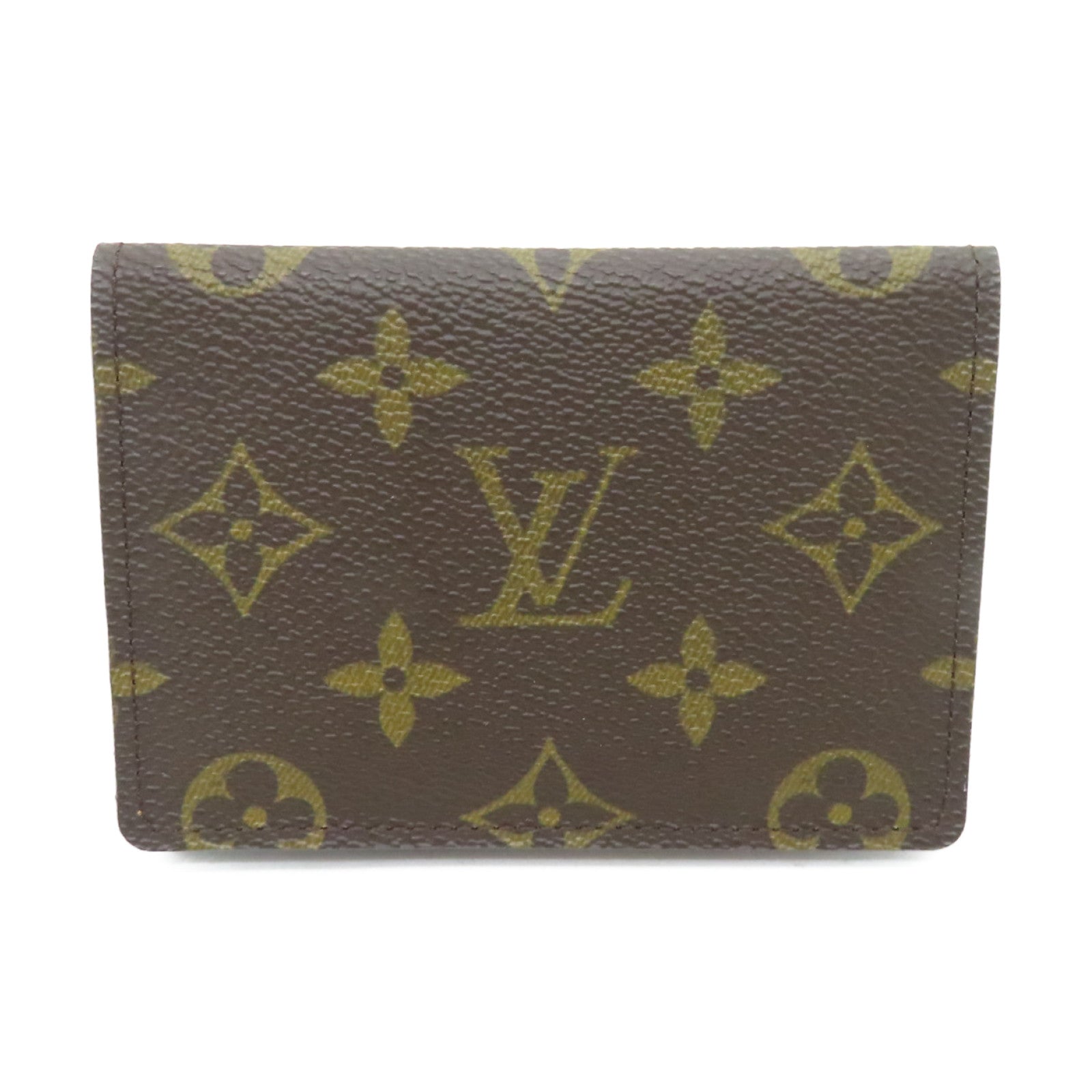 LOUIS VUITTON Monogram Card Holder card holder brown