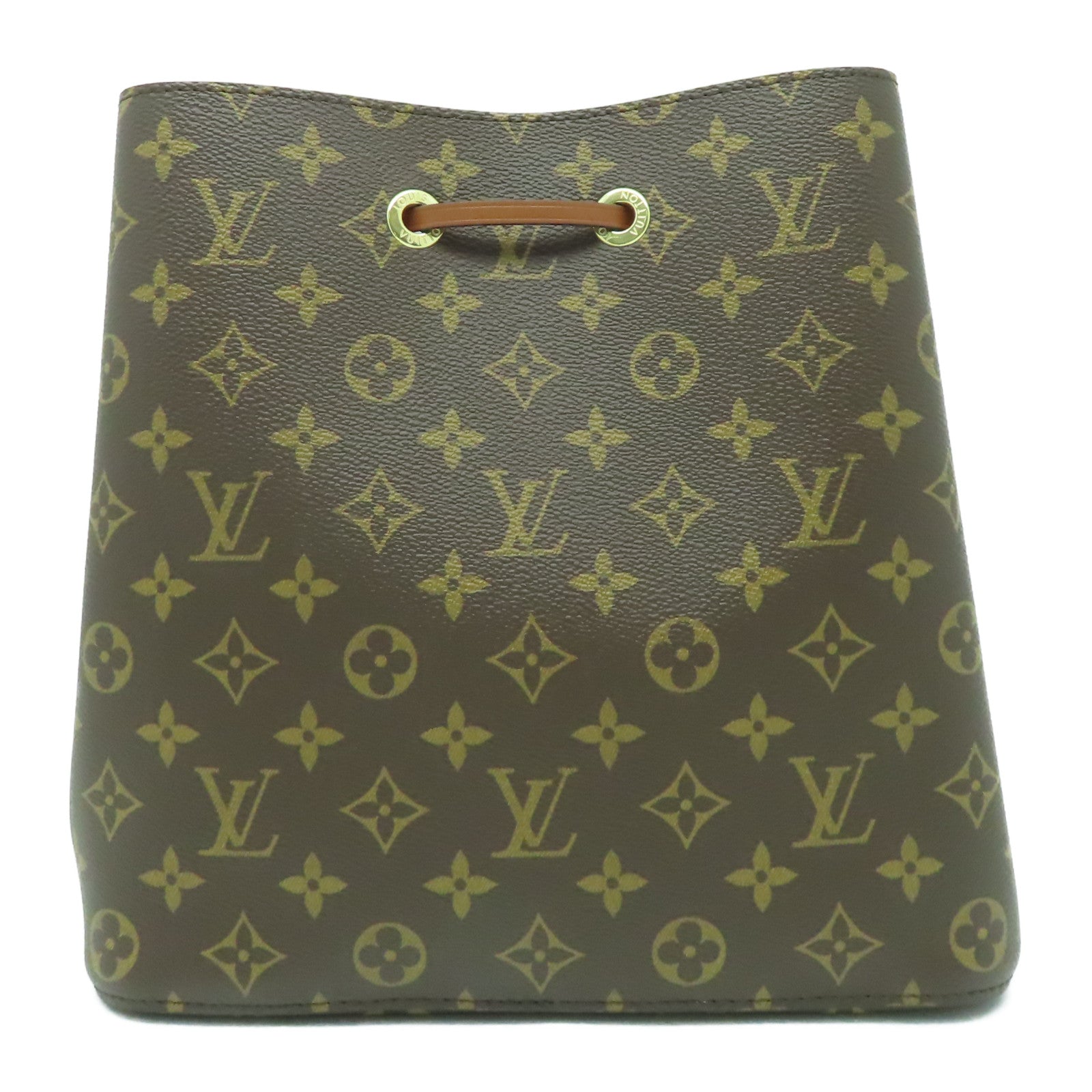 LOUIS VUITTON Monogram NeoNoe MM金扣肩背袋啡色