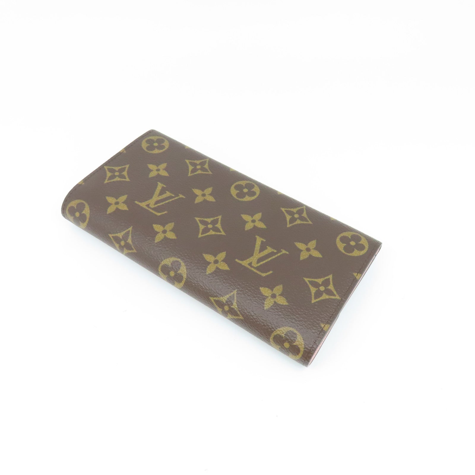 LOUIS VUITTON Monogram Wallet金扣长钱包啡色