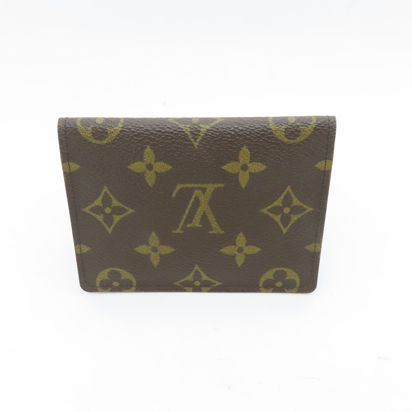 LOUIS VUITTON Monogram Card Holder card holder brown