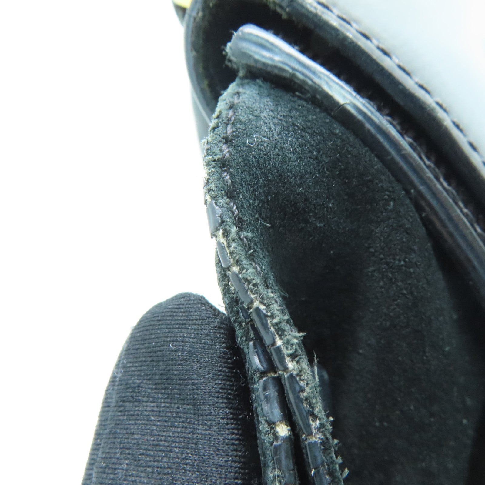 CELINE 漆皮皮革/麂皮皮革Trapze金扣手挽肩背两用袋黑色