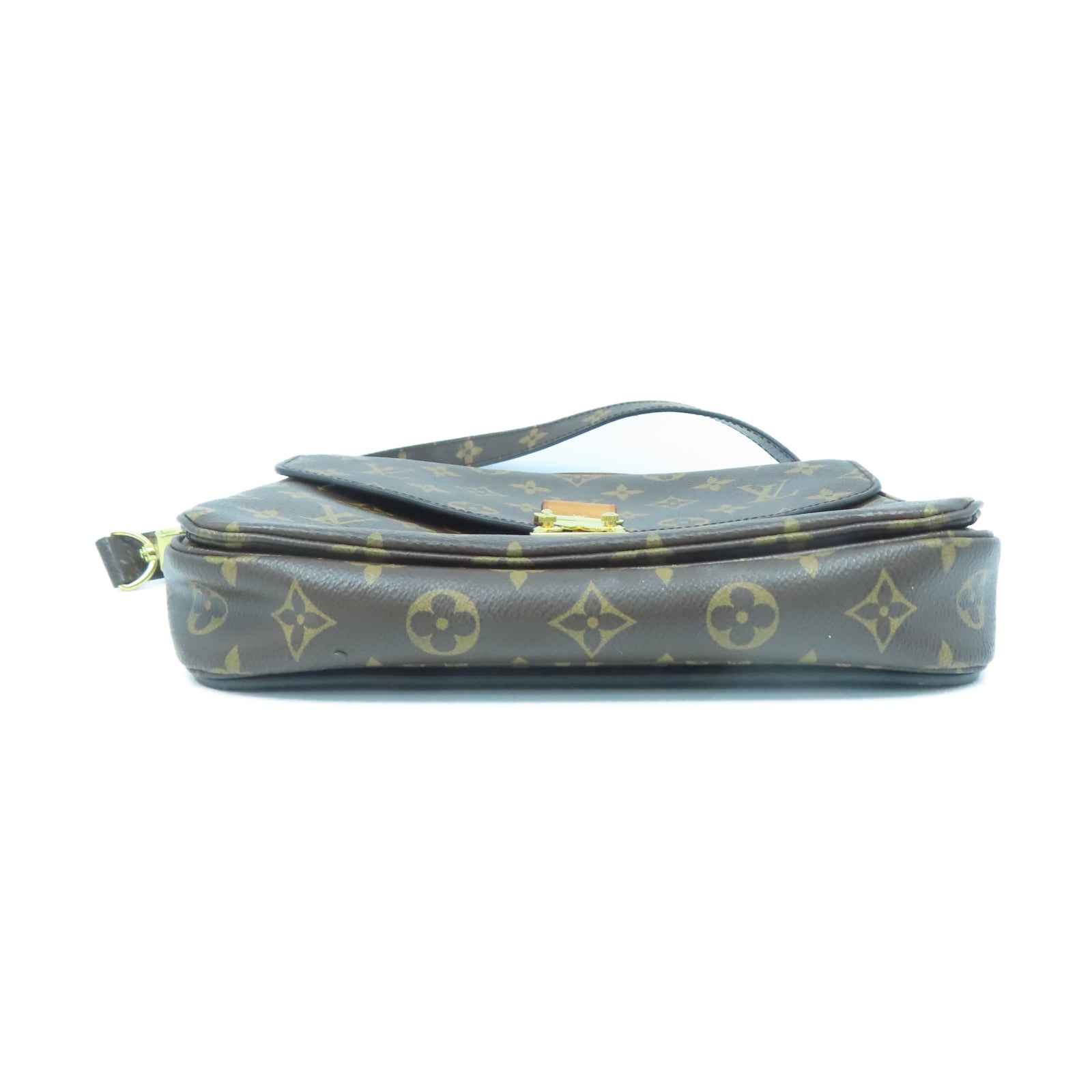 LOUIS VUITTON Monogram Pochette Metis金扣手挽肩背兩用袋棕色