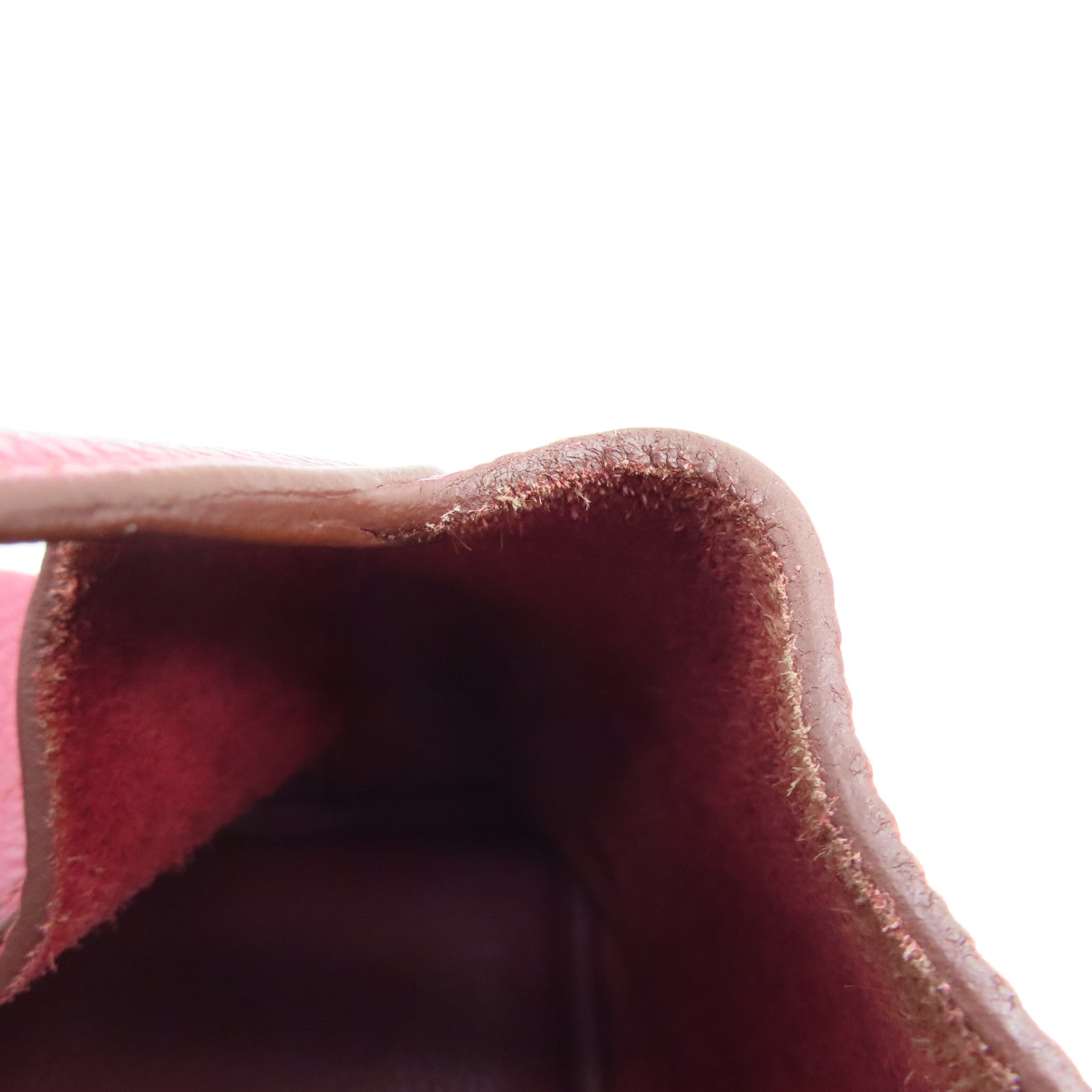 HERMES Clemence皮革Picotin MM银扣手挽袋Ruby/红色