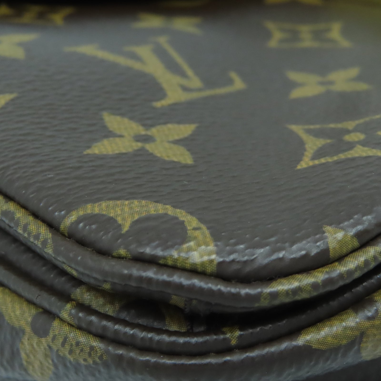 LOUIS VUITTON Monogram Pochette Metis金扣手挽肩背兩用袋棕色