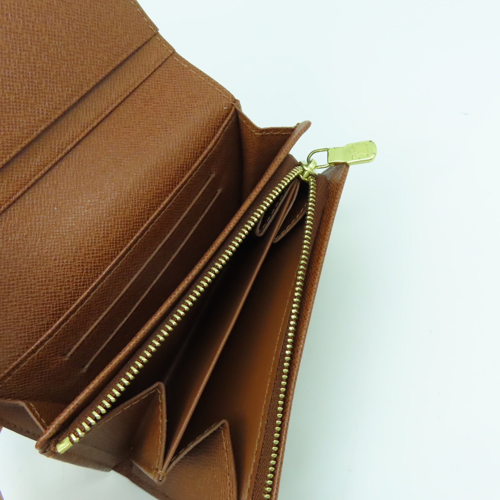 LOUIS VUITTON Monogram Portefeiulle Tresor金扣長錢包啡色