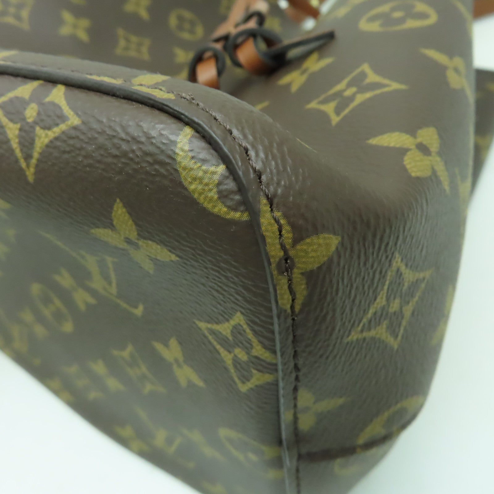 LOUIS VUITTON Monogram NeoNoe MM金扣肩背袋啡色