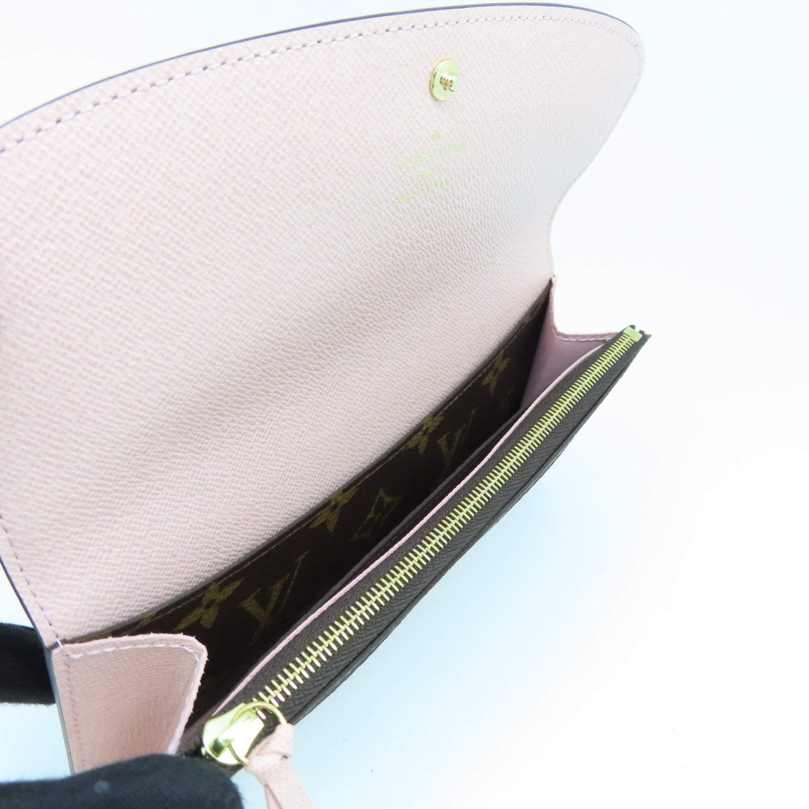 LOUIS VUITTON Monogram Wallet金扣长钱包啡色
