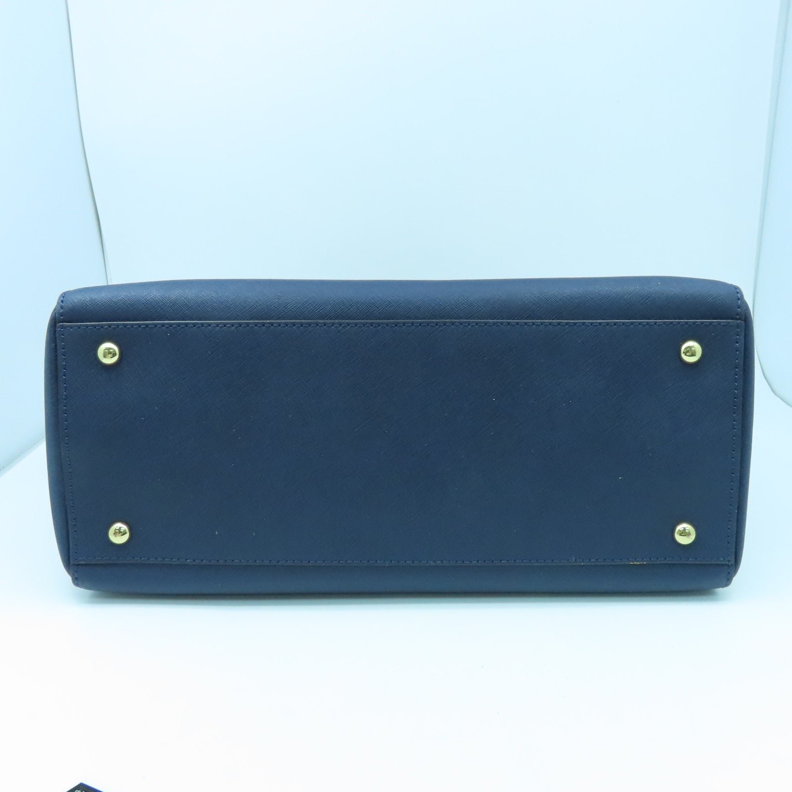 Michael Kors 牛皮皮革2 Way Shoulder金扣手挽肩背兩用袋藍色