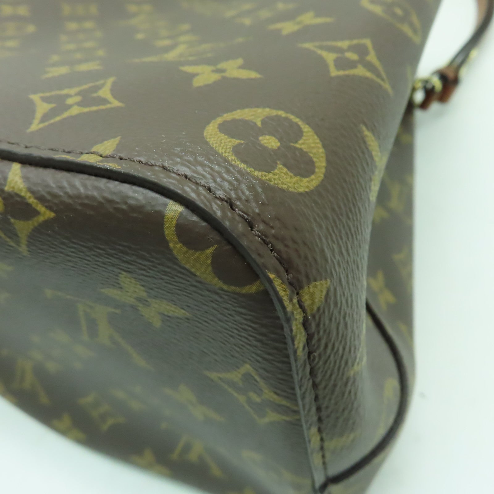 LOUIS VUITTON Monogram NeoNoe MM金扣肩背袋啡色
