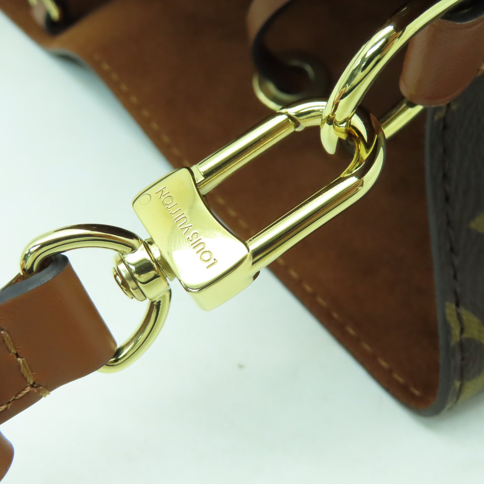LOUIS VUITTON Monogram NeoNoe MM金扣肩背袋啡色