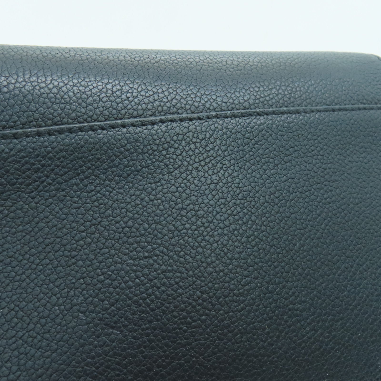 SAINT LAURENT 牛皮皮革Shoulder Bag銀扣肩背袋黑色