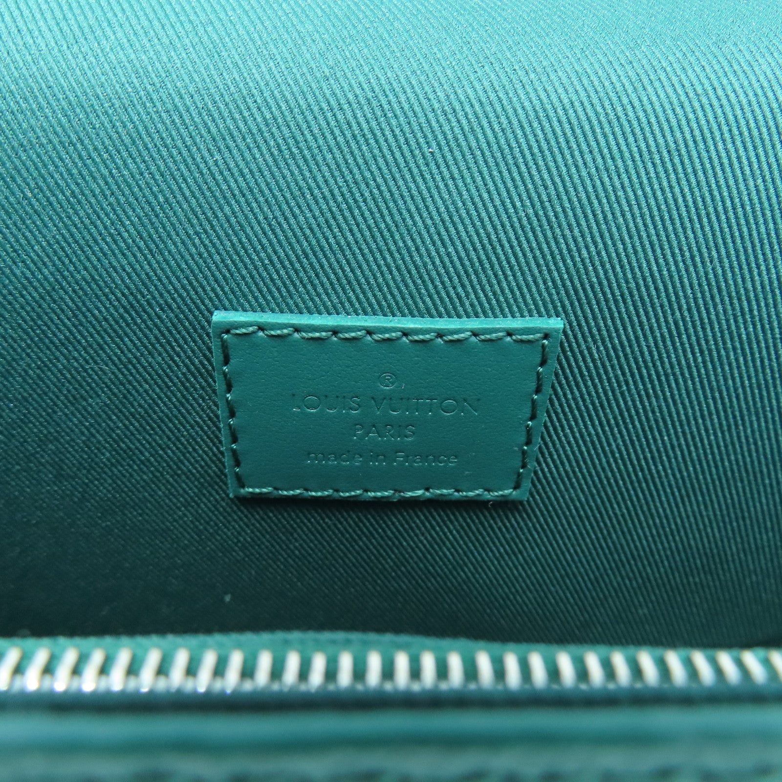 LOUIS VUITTON Aerogram Fastline Silver Buckle Shoulder Bag Green