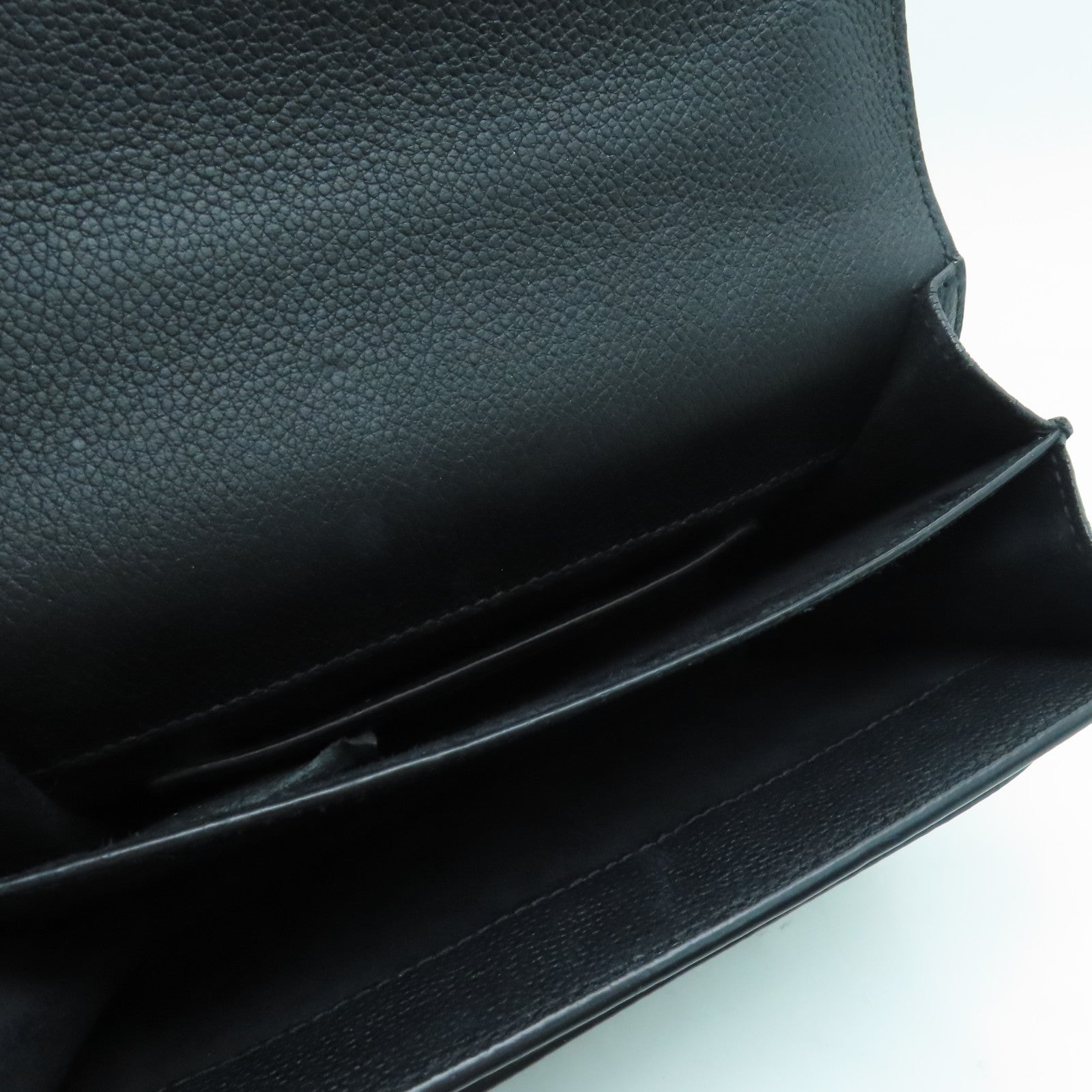 SAINT LAURENT 牛皮皮革Shoulder Bag銀扣肩背袋黑色