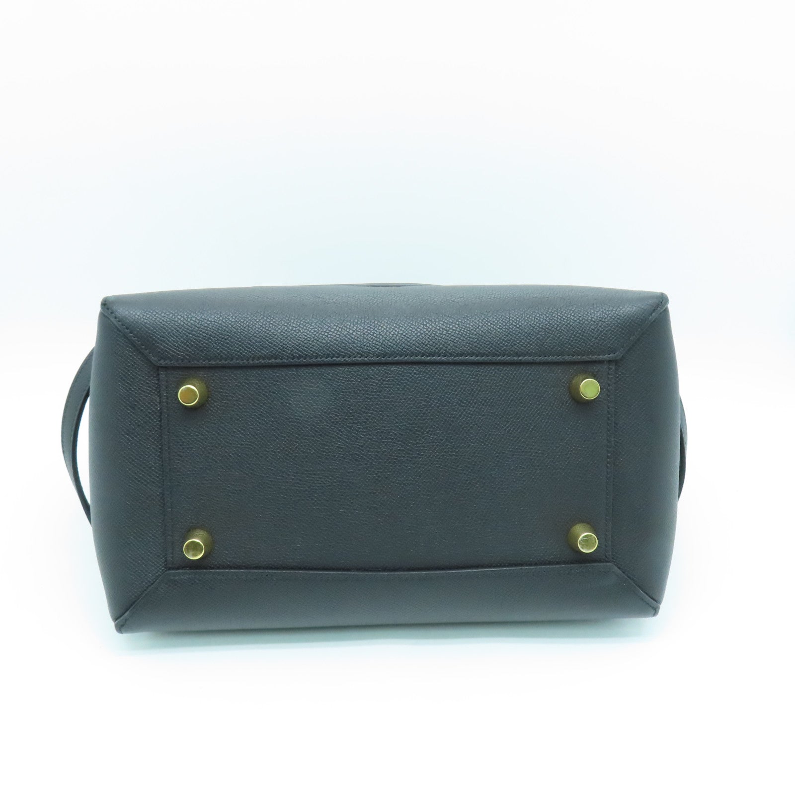 CELINE 牛皮皮革Mini Belt Bag金扣手挽肩背两用袋黑色