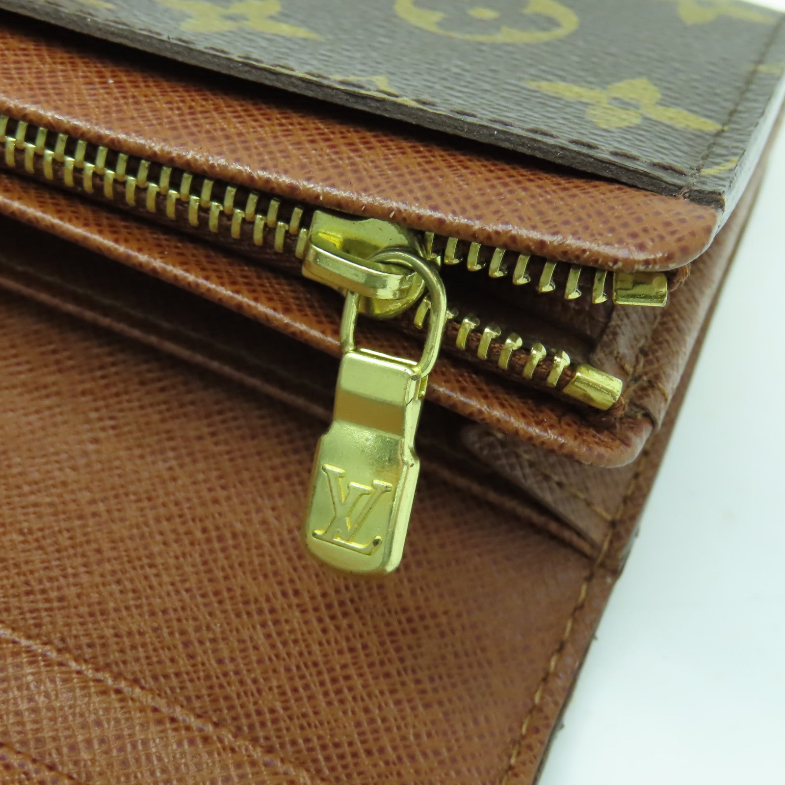 LOUIS VUITTON Monogram Portefeiulle Tresor金扣長錢包啡色