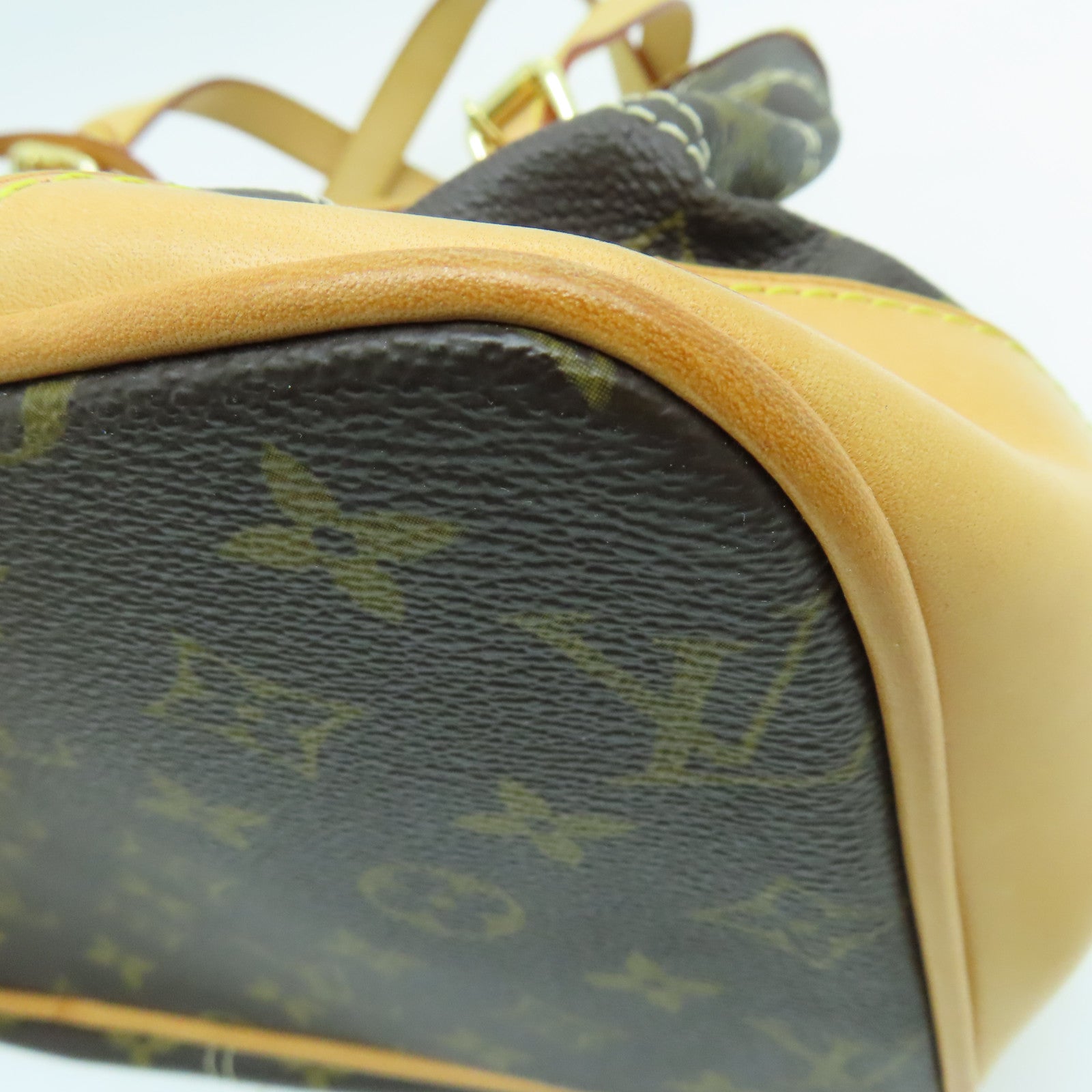 LOUIS VUITTON Monogram Rivets肩背袋金扣啡色