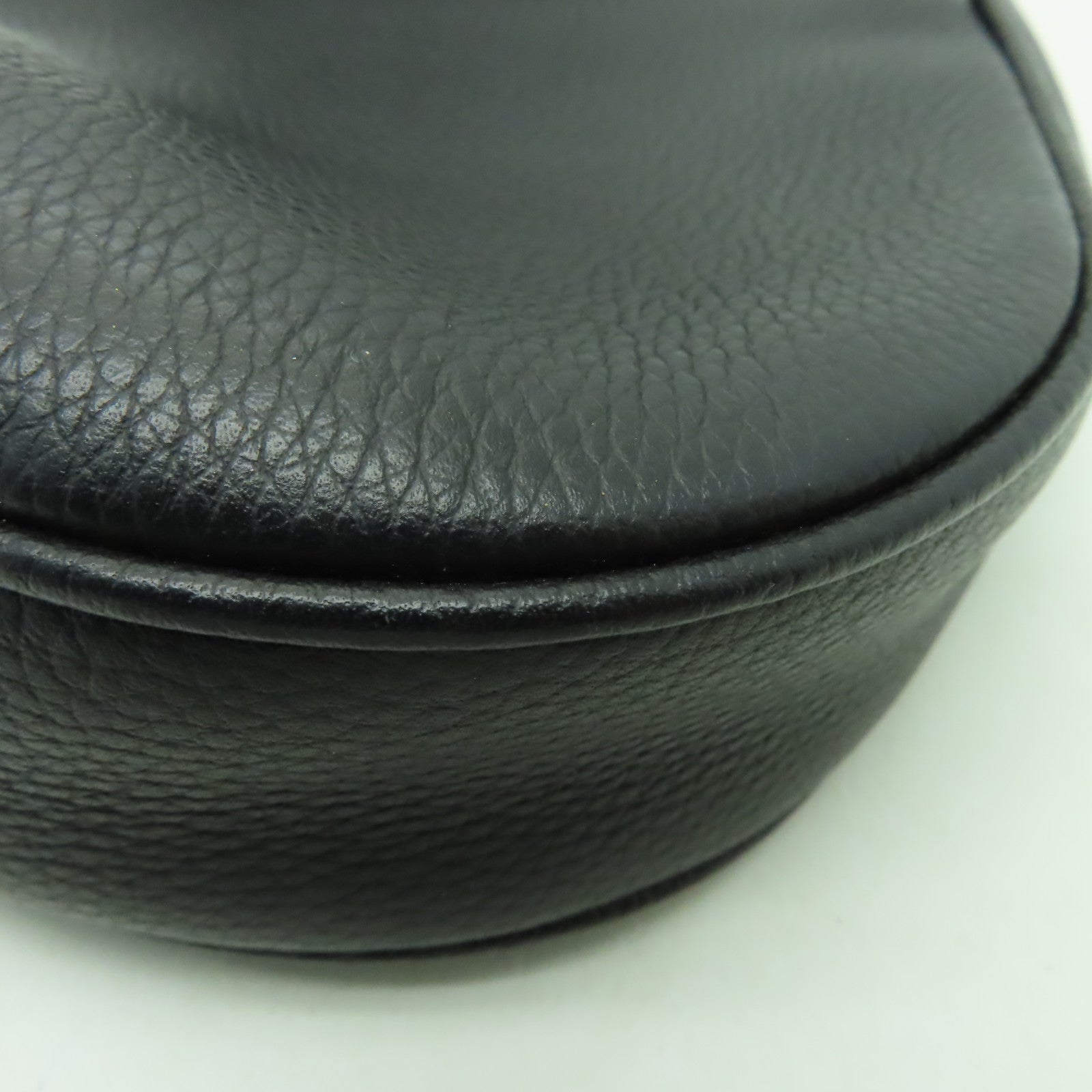 Dior 牛皮皮革Saddle銀扣肩背袋黑色