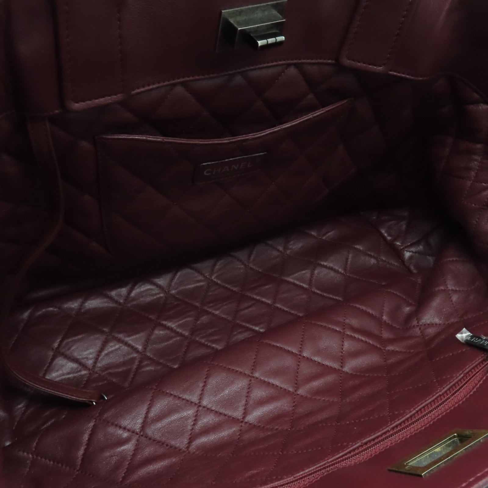 CHANEL 【激減優惠】Caviar皮革Chain Shoulder銀扣手挽肩背兩用袋黑色