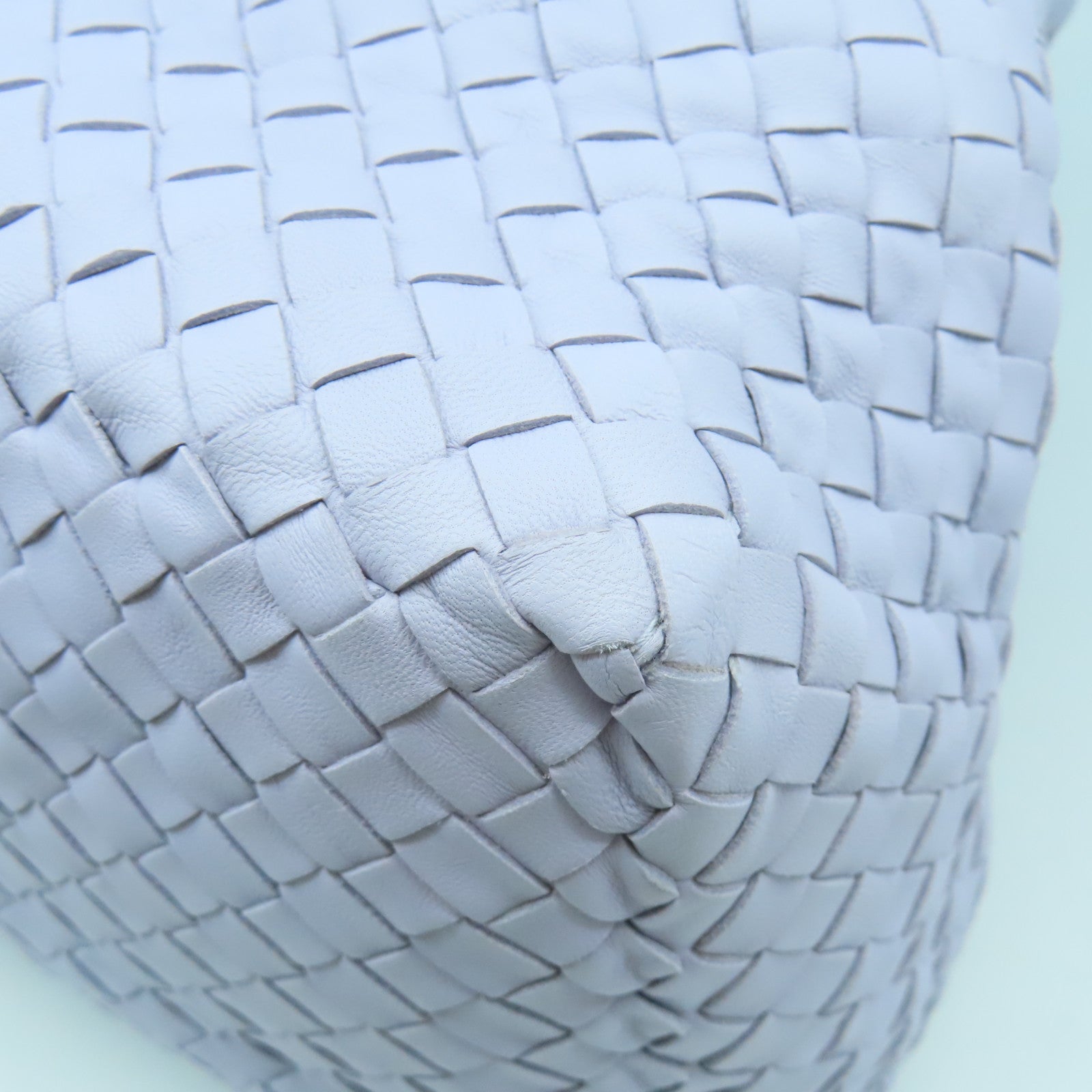 BOTTEGA VENETA 織紋皮革Shoulder Bag肩背袋淺紫色