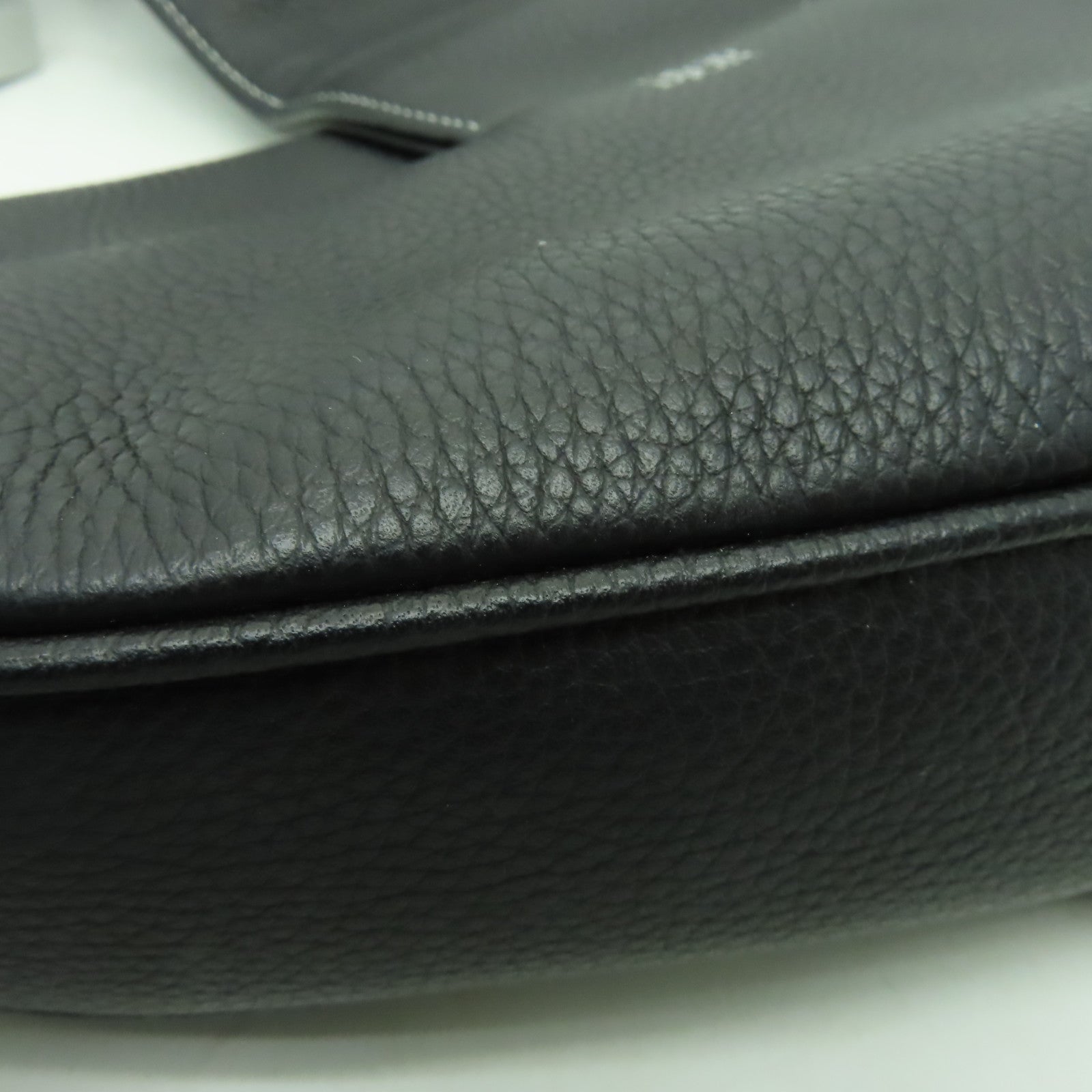 Dior 牛皮皮革Saddle銀扣肩背袋黑色