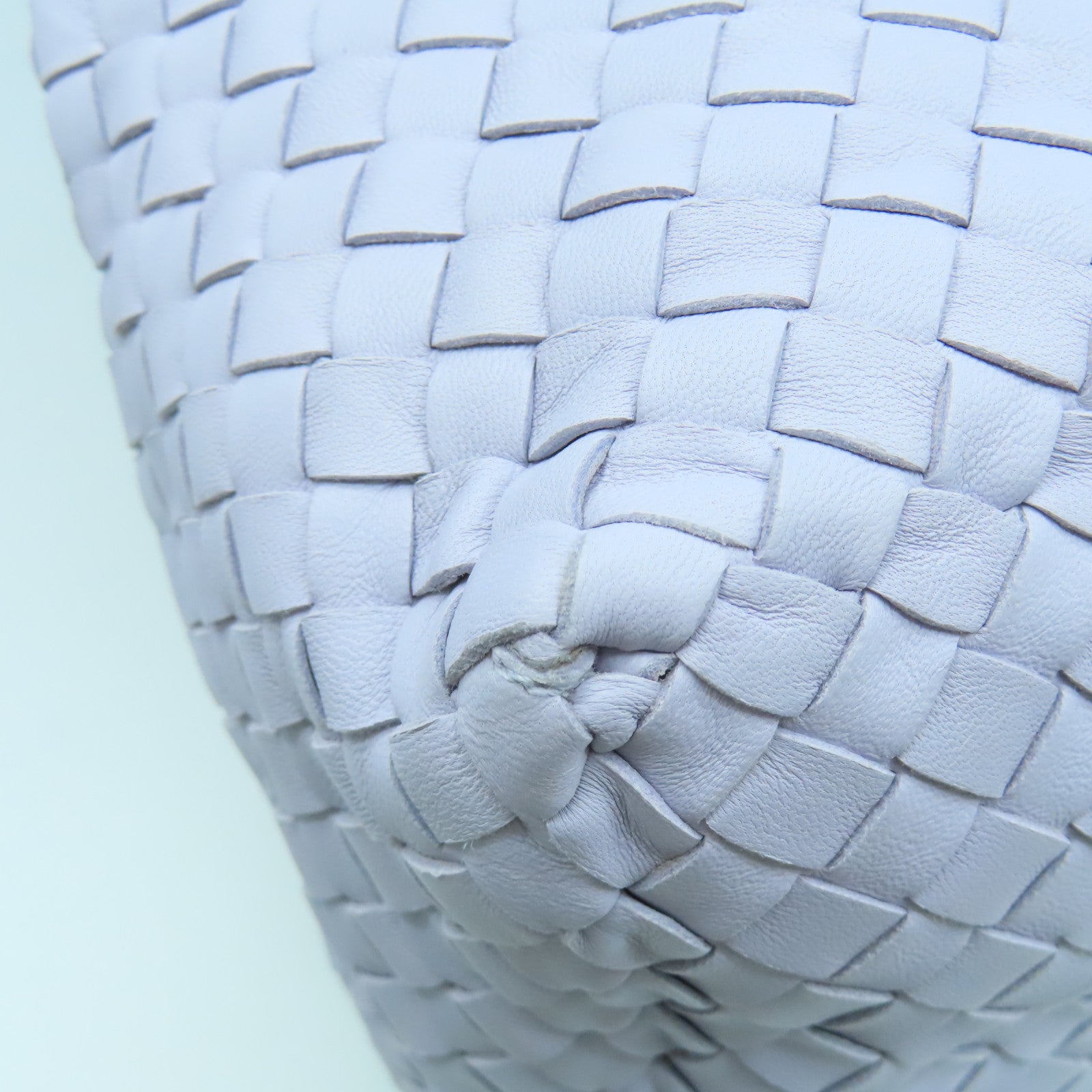 BOTTEGA VENETA 織紋皮革Shoulder Bag肩背袋淺紫色