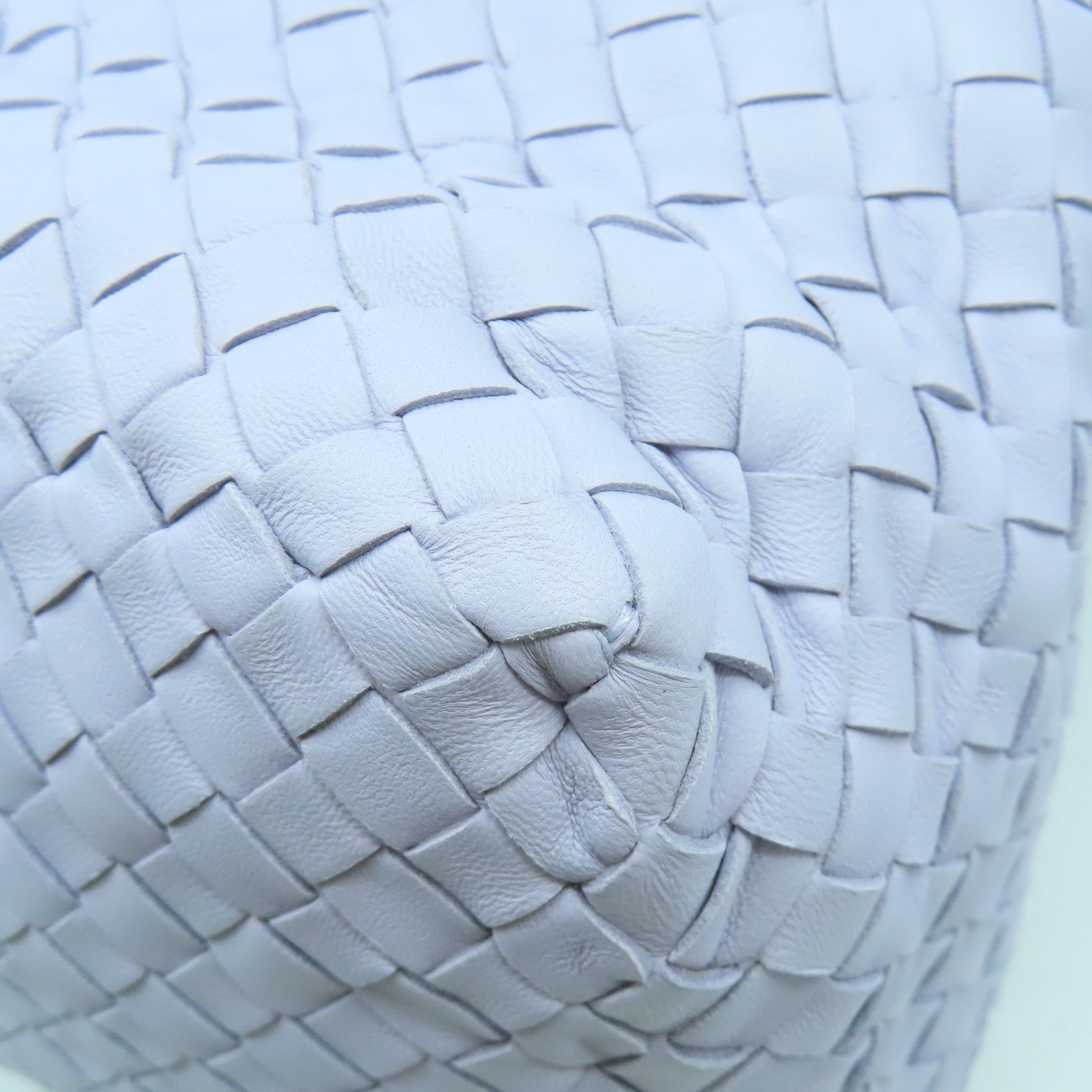 BOTTEGA VENETA 織紋皮革Shoulder Bag肩背袋淺紫色