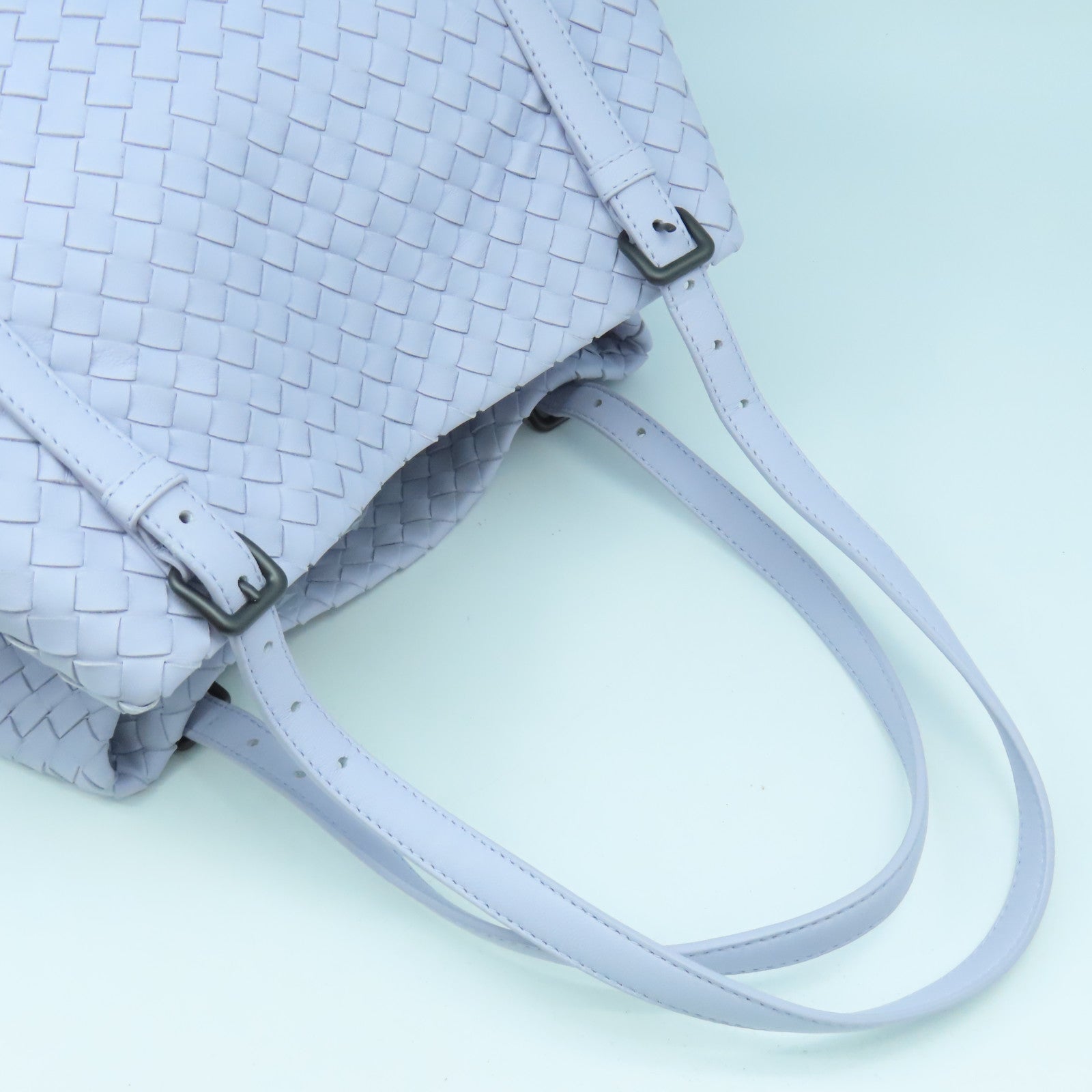 BOTTEGA VENETA 織紋皮革Shoulder Bag肩背袋淺紫色