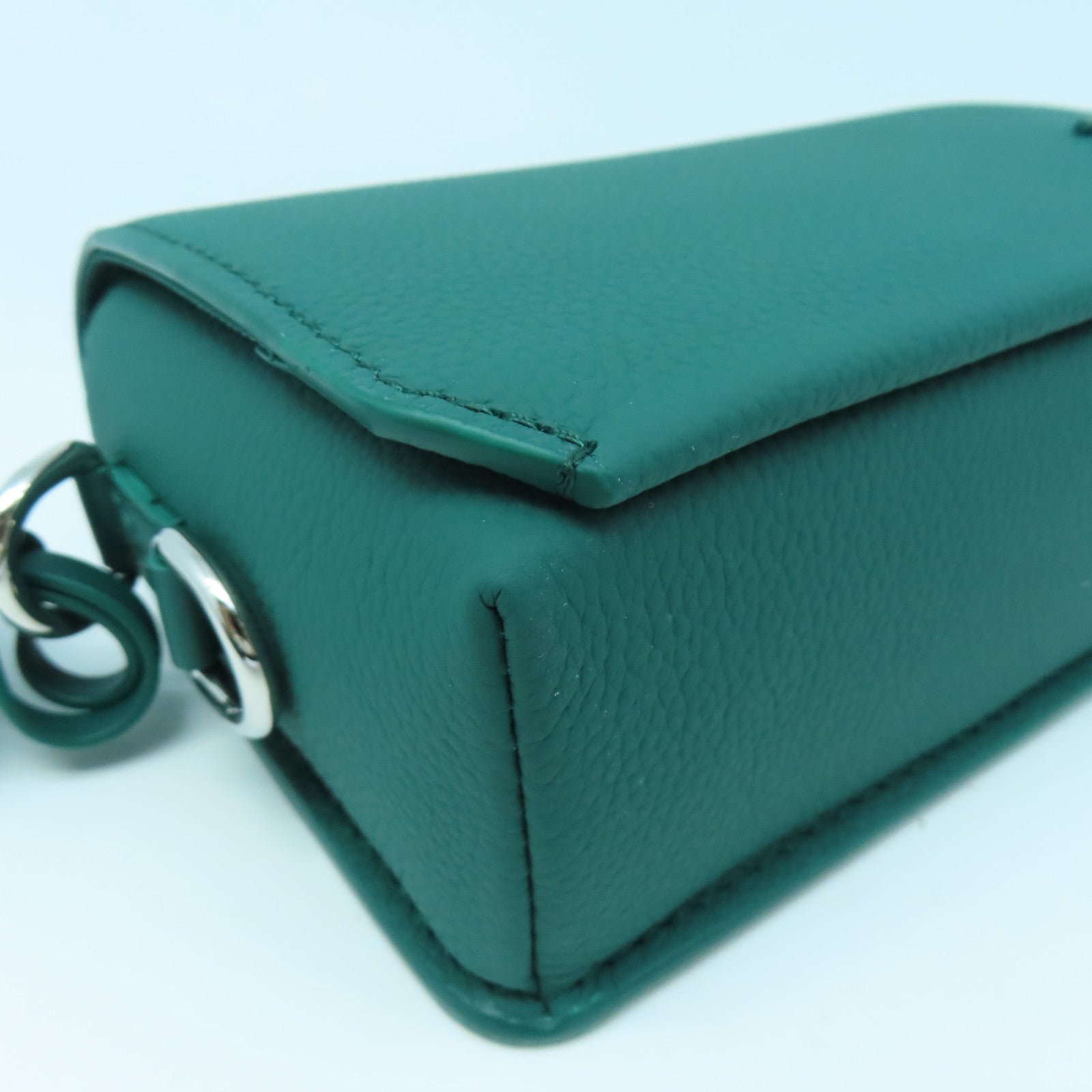 LOUIS VUITTON Aerogram Fastline Silver Buckle Shoulder Bag Green