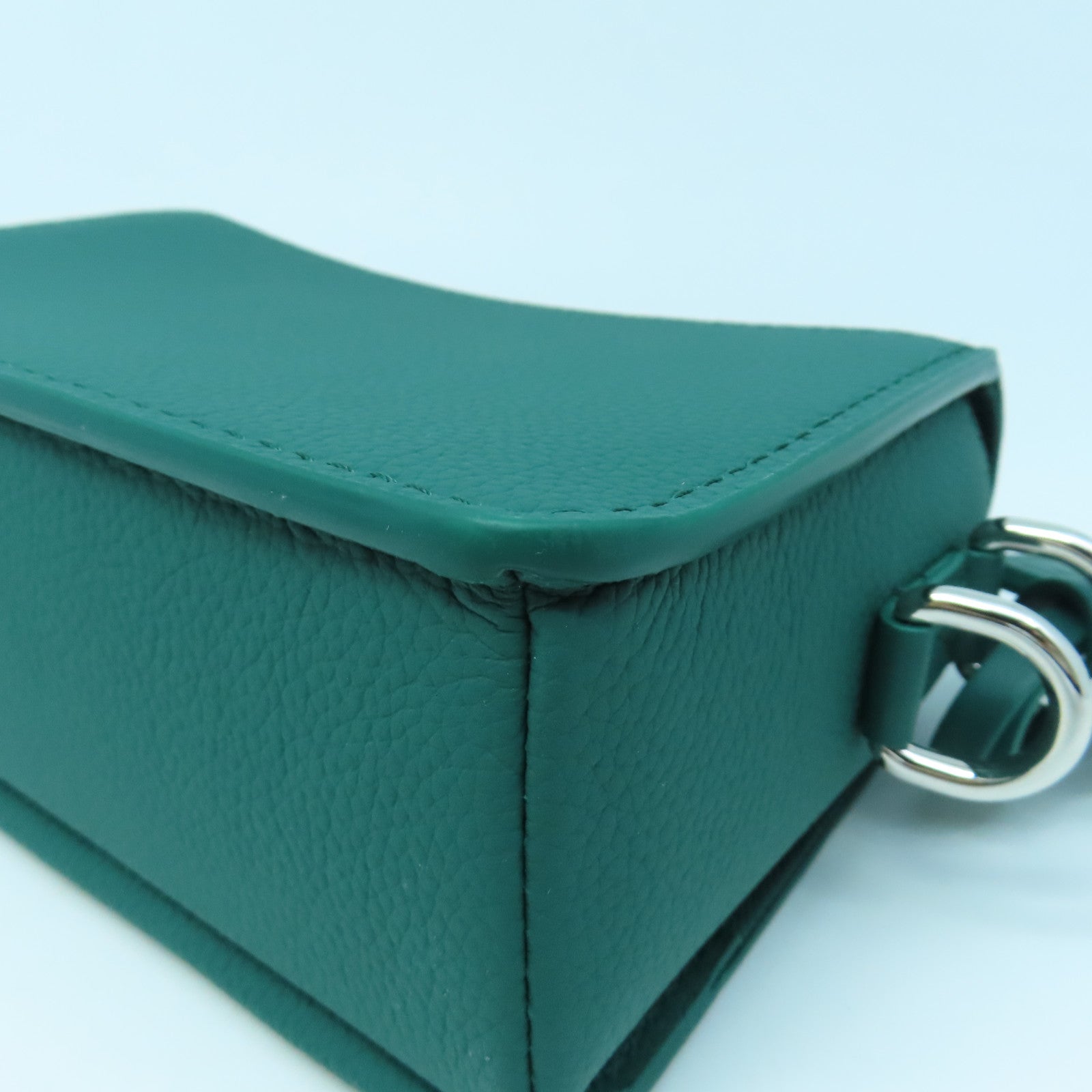 LOUIS VUITTON Aerogram Fastline Silver Buckle Shoulder Bag Green