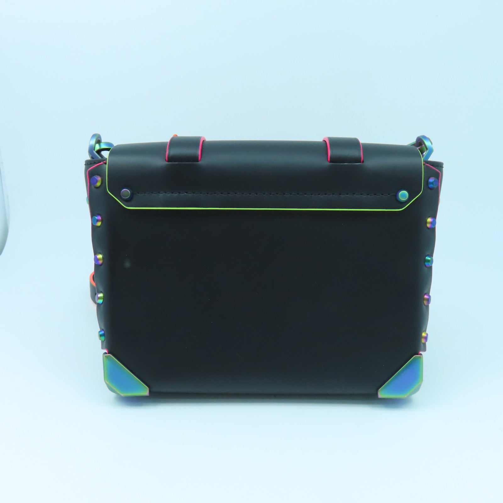 Michael Kors 牛皮皮革Shoulder Bag彩扣肩背袋黑色/彩色
