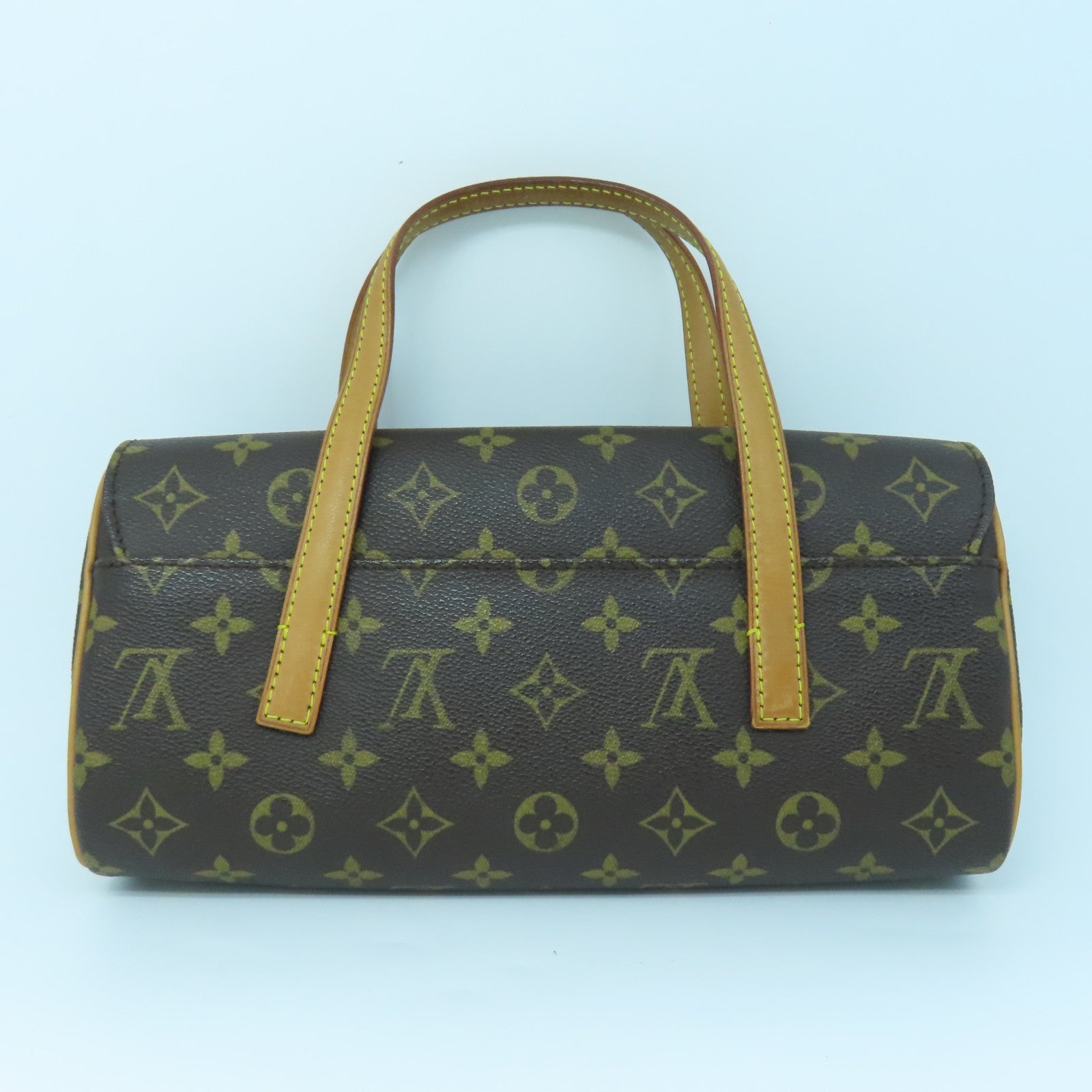 LOUIS VUITTON Monogram Sonatine金扣手挽袋啡色