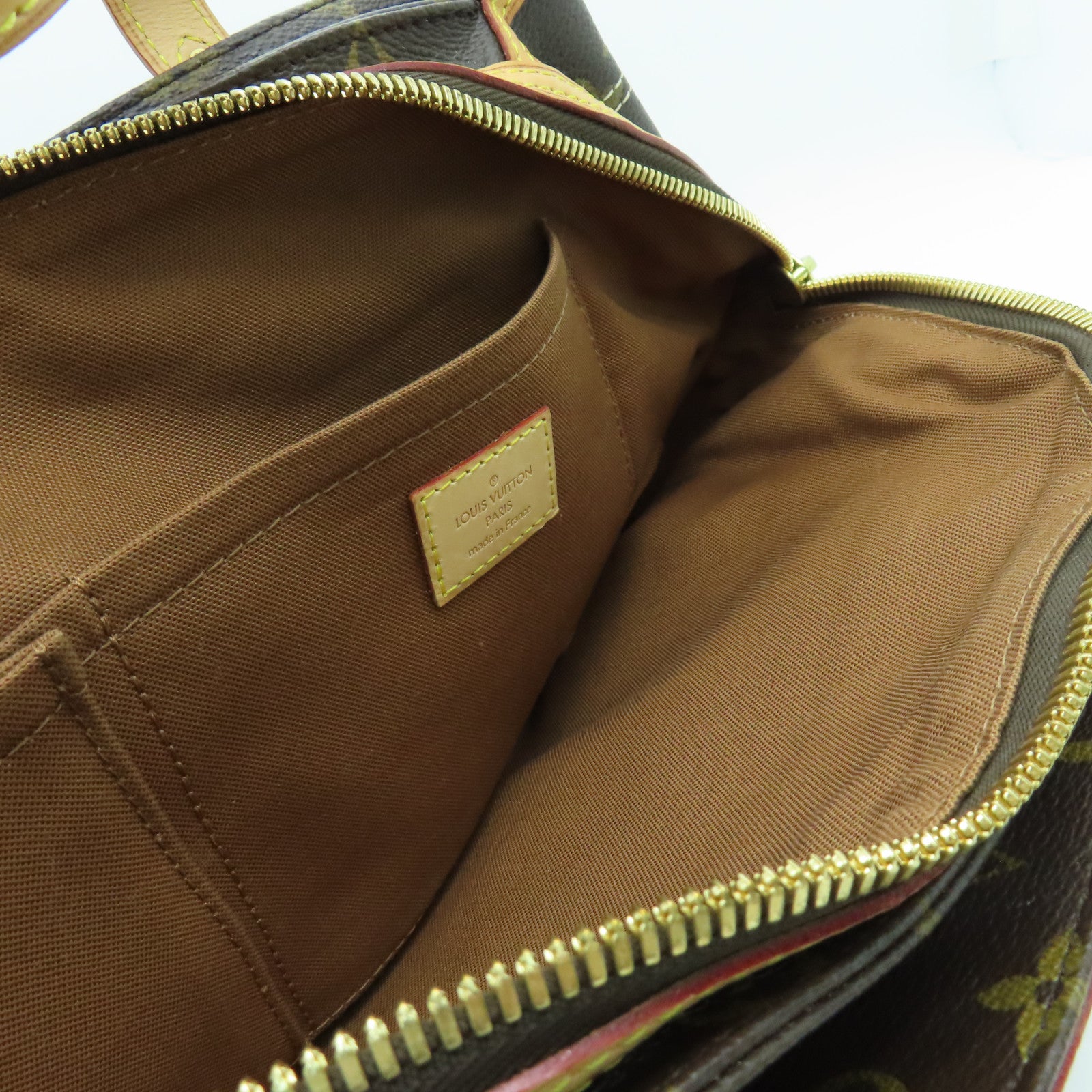 LOUIS VUITTON Monogram Rivets肩背袋金扣啡色