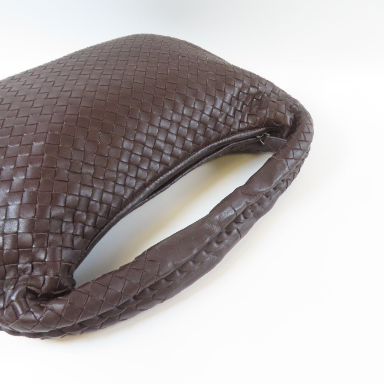 BOTTEGA VENETA 織紋皮革Shoulder Bag手挽袋啡色