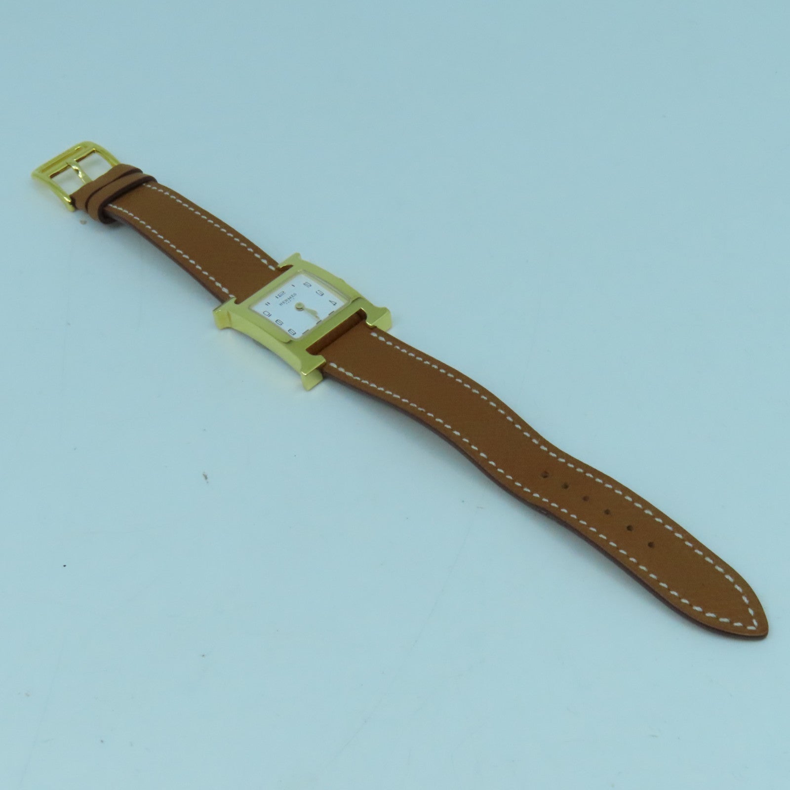 HERMES Heure H不鏽鋼石英機芯白色