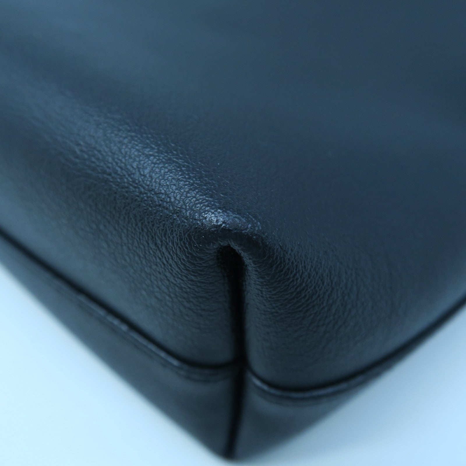 SAINT LAURENT 牛皮皮革2 Way Shoulder金扣手挽肩背兩用袋黑色