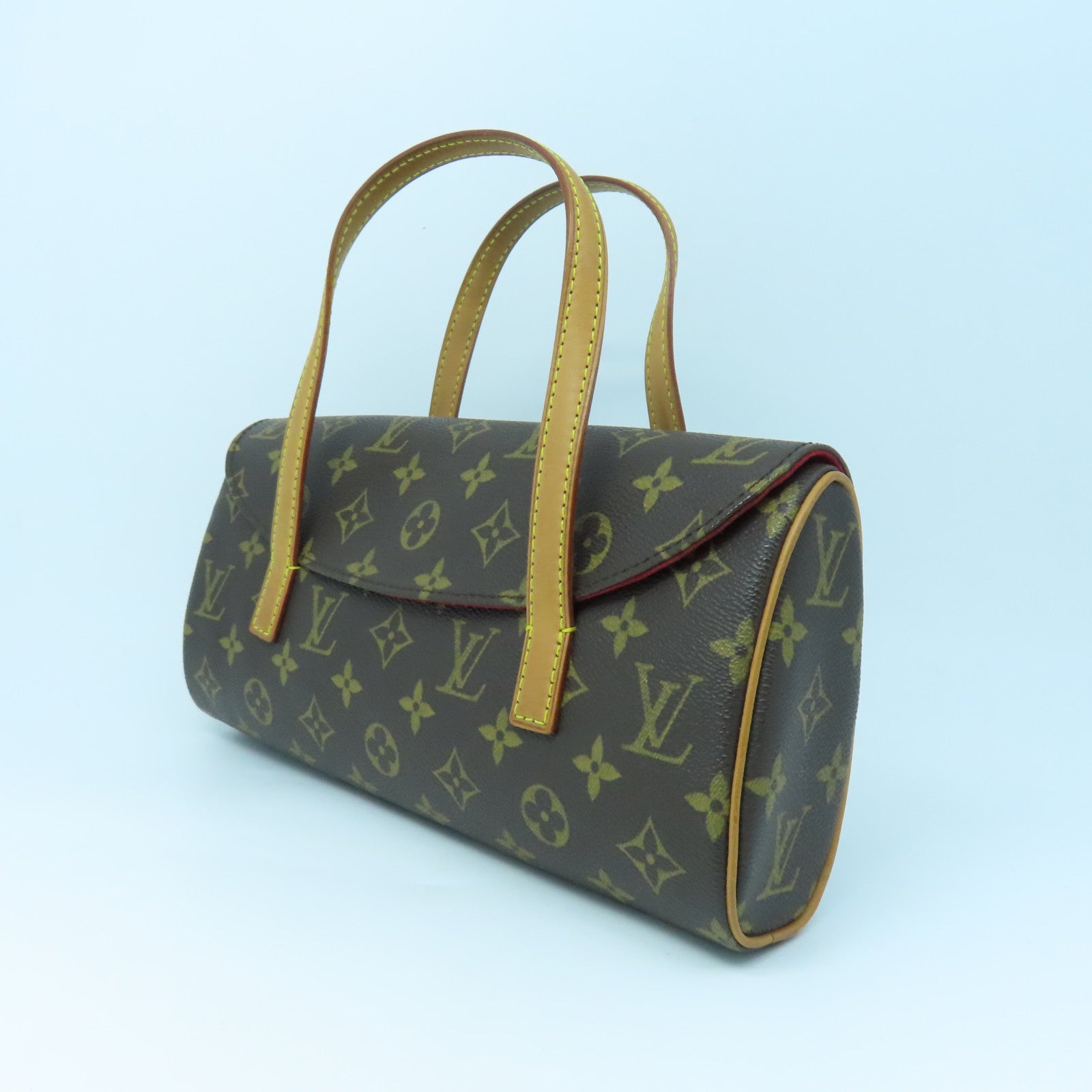 LOUIS VUITTON Monogram Sonatine金扣手挽袋啡色