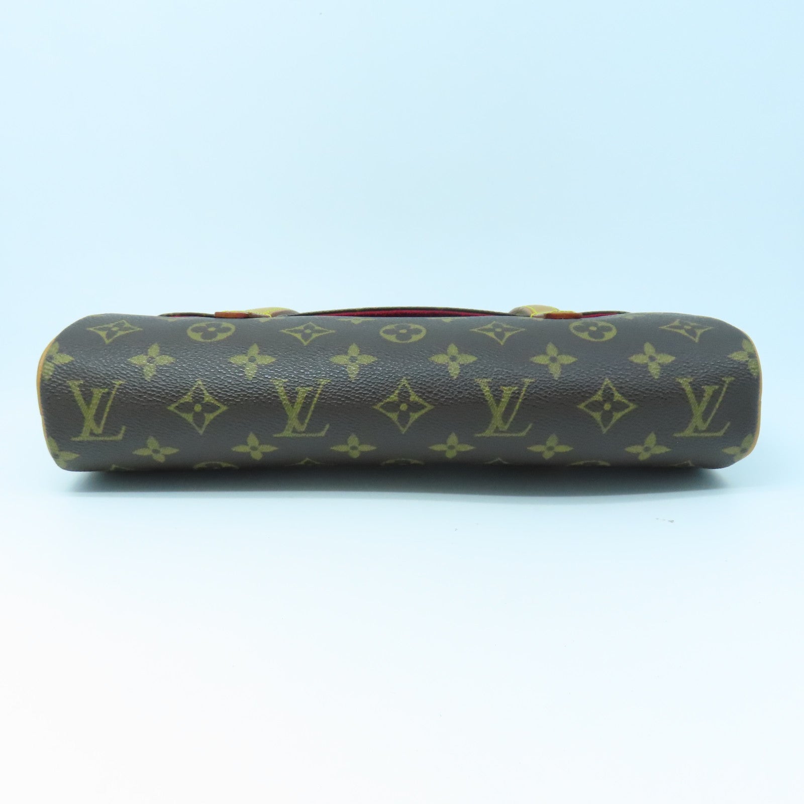 LOUIS VUITTON Monogram Sonatine金扣手挽袋啡色