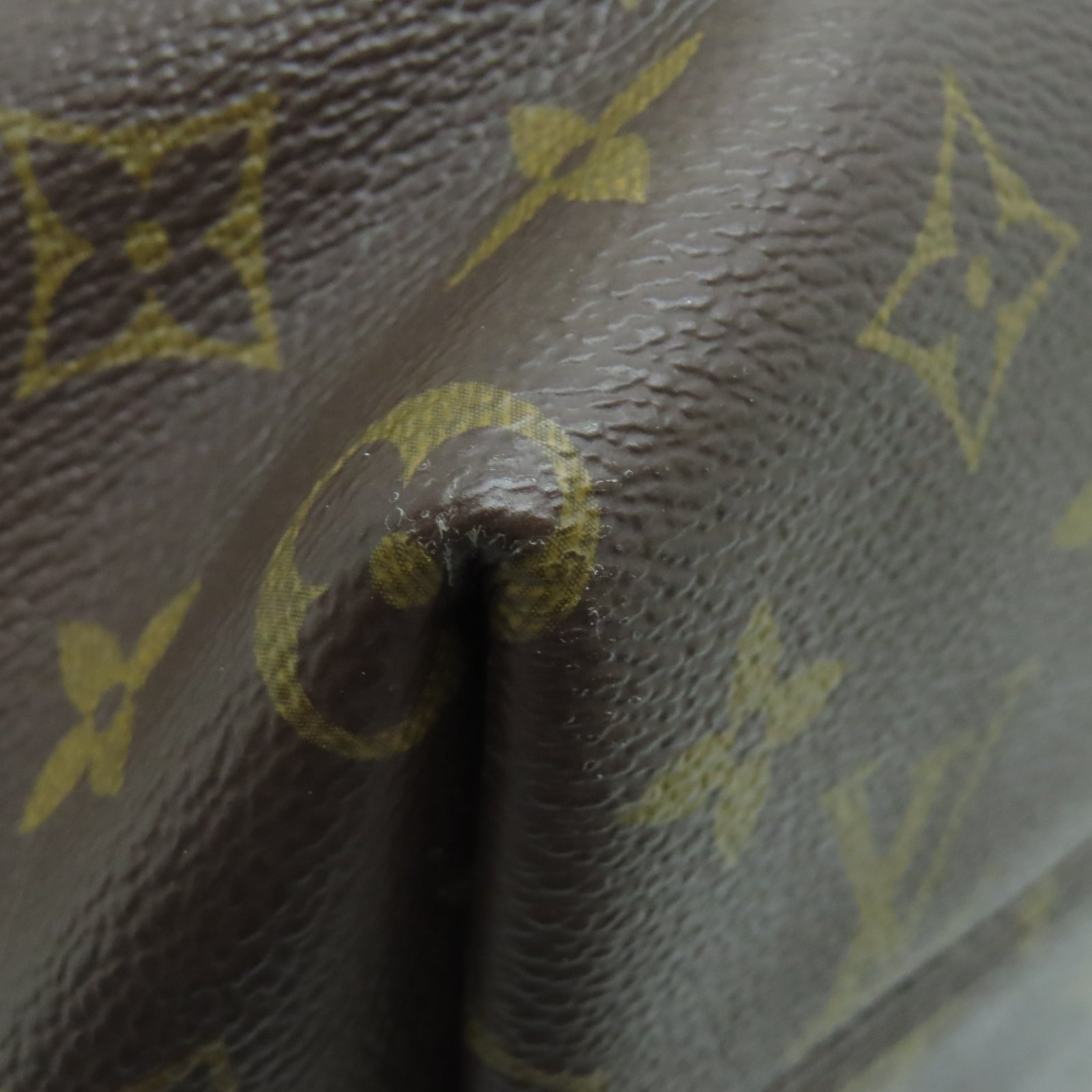 LOUIS VUITTON Monogram Turenne PM gold buckle handle shoulder bag brown